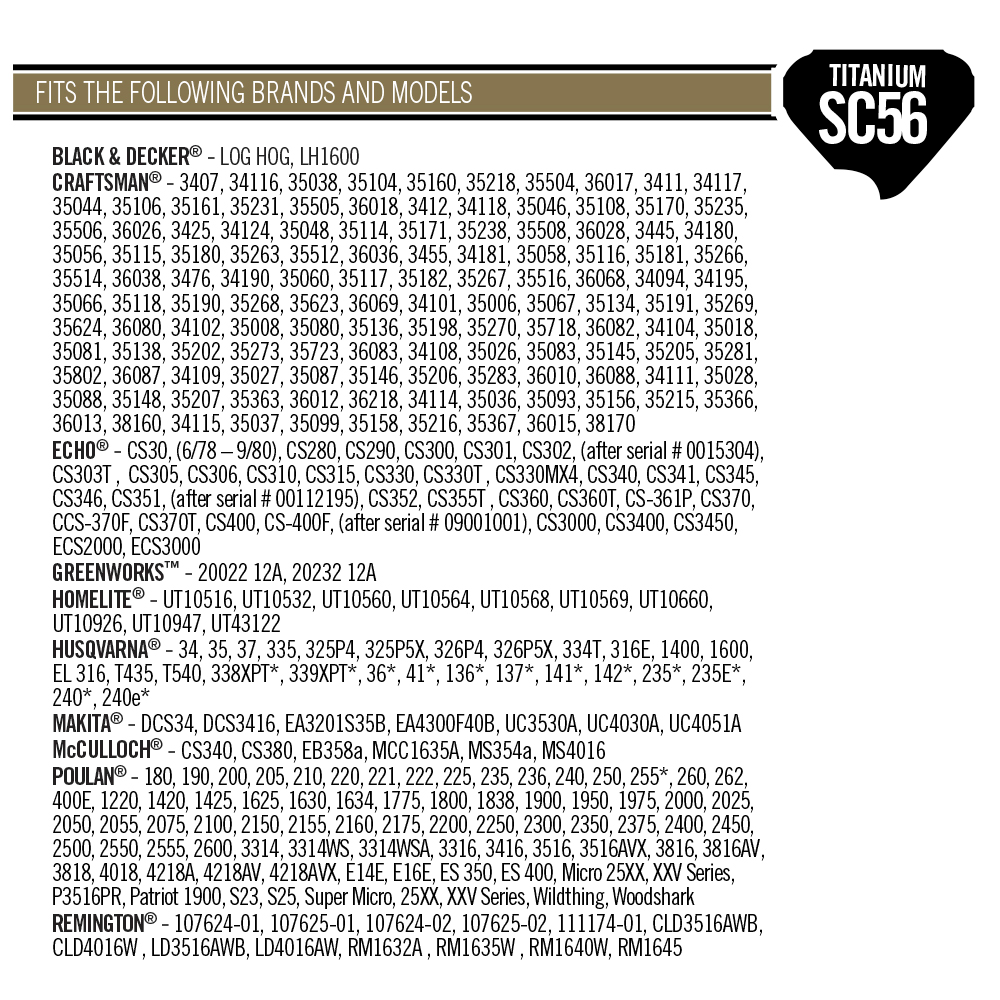 slide 3 of 4, TriLink 56 Link Replacement Chainsaw Chain For 16-in , 0.05-in Gauge , 3/8-in Pitch, 1 ct