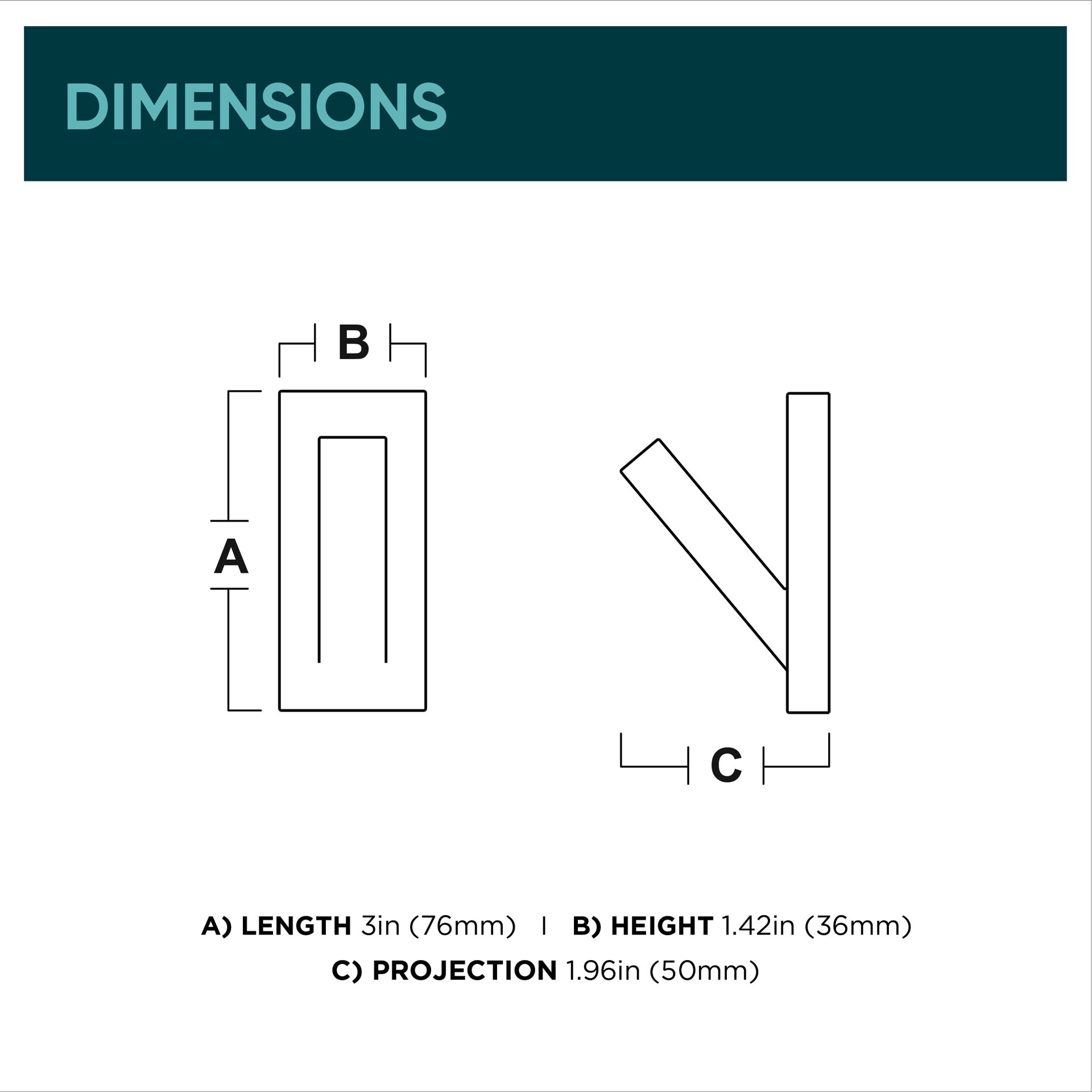 slide 3 of 6, Origin 21 1 -Hook 1.9646-in x 3.0039-in H Matte Black Decorative Wall Hook ( 25-lb Capacity), 1 ct