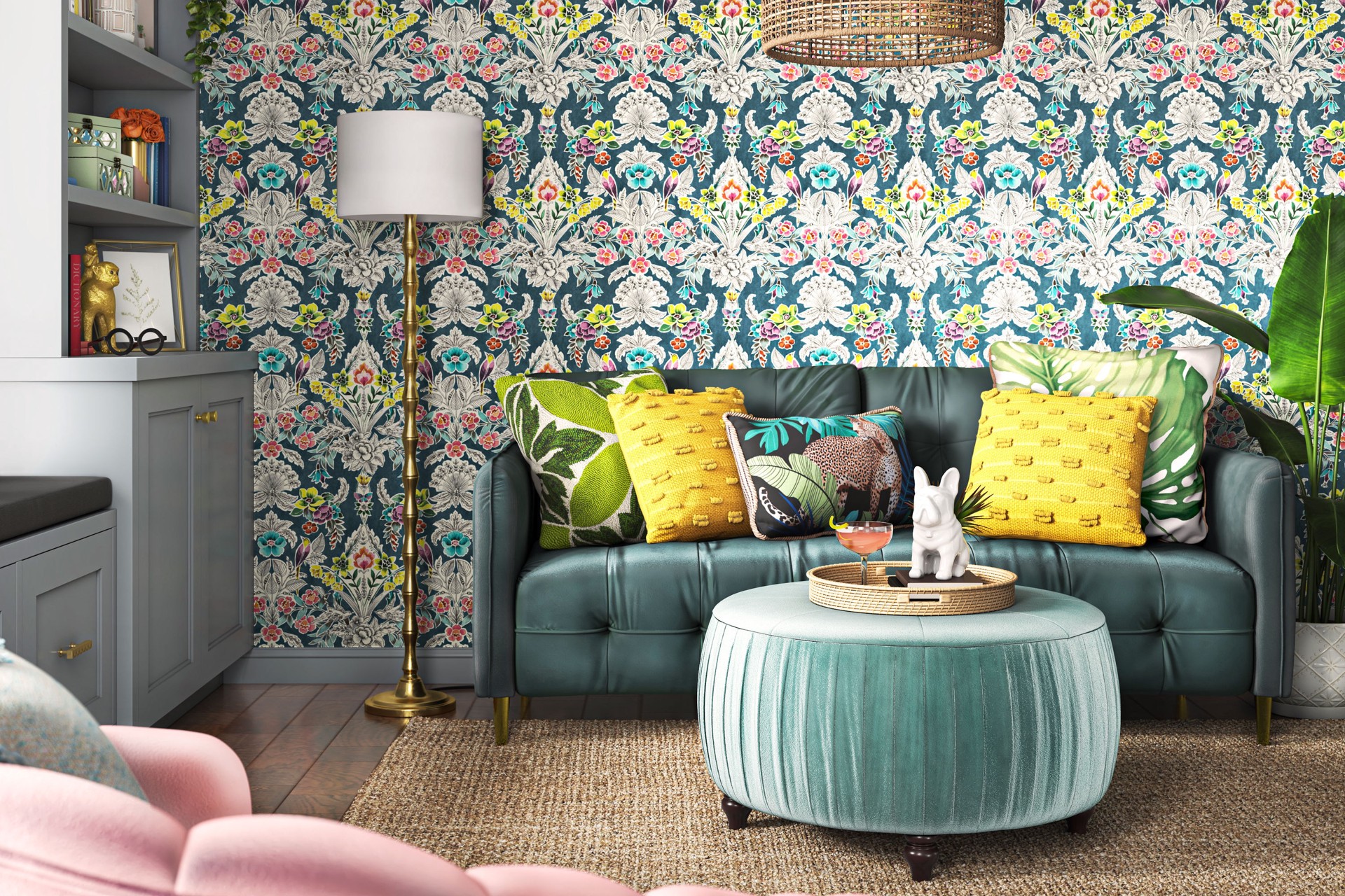 slide 3 of 6, Origin 21 7.5-in Green and white Indoor Desktop Succulent Artificial plant, 1 ct