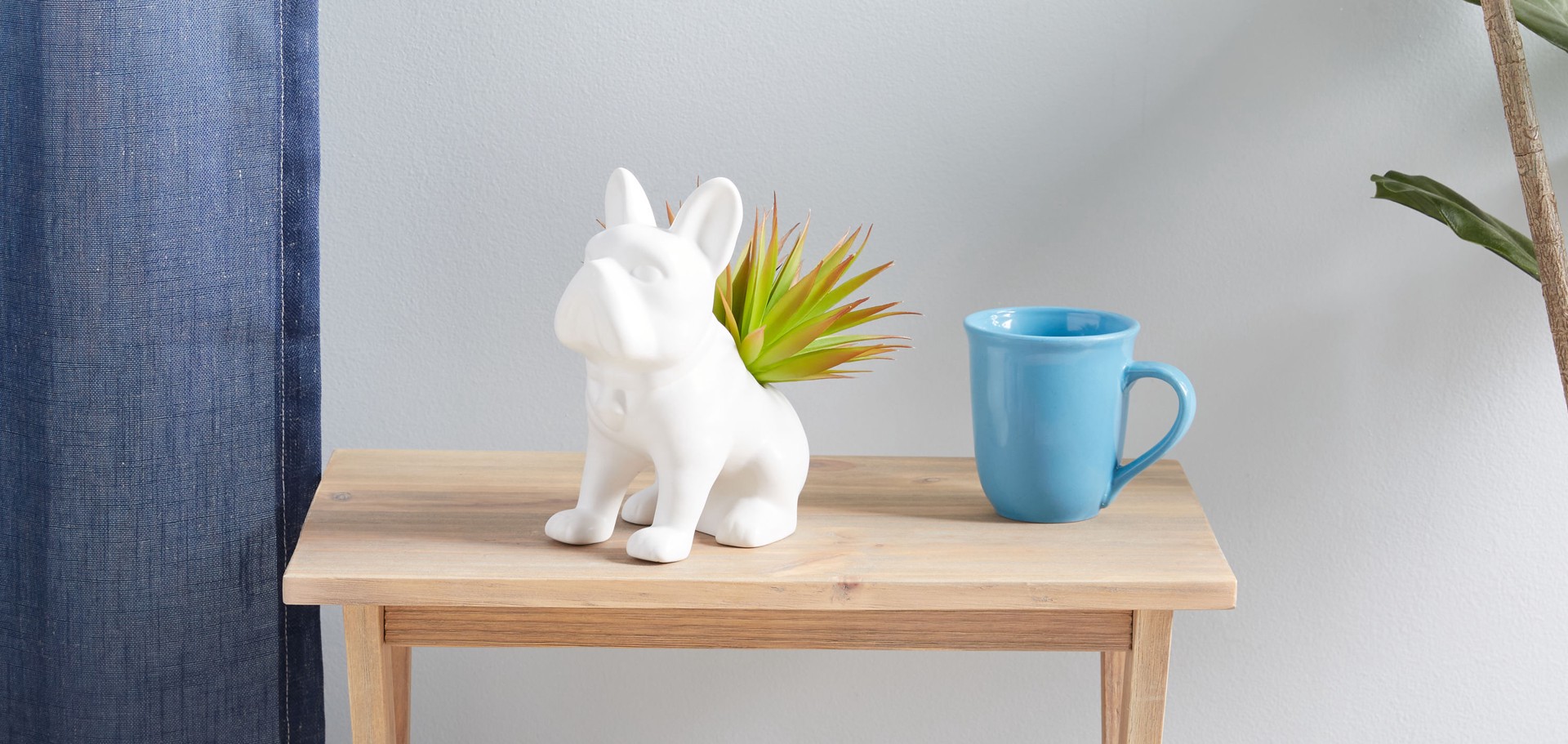 slide 6 of 6, Origin 21 7.5-in Green and white Indoor Desktop Succulent Artificial plant, 1 ct