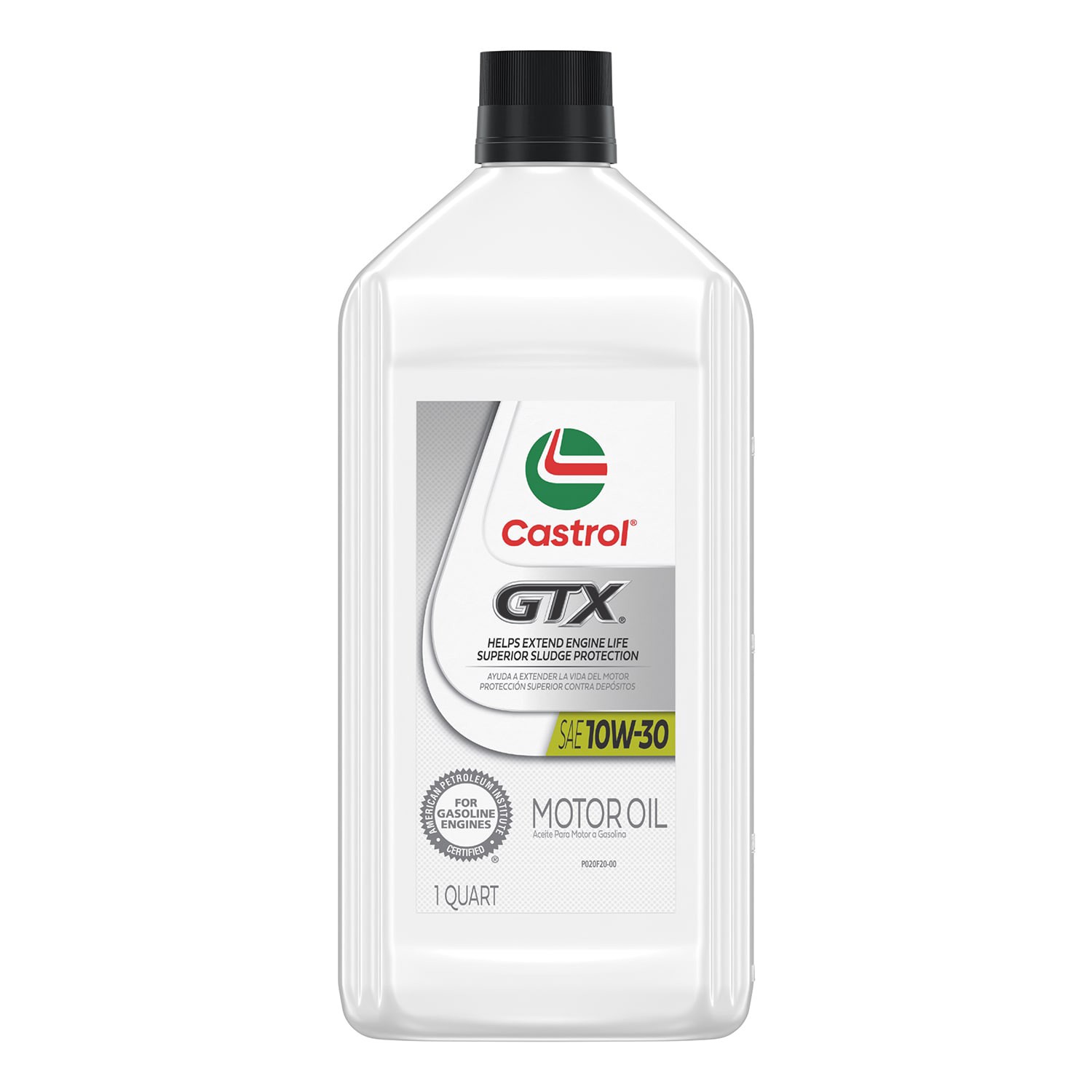 slide 1 of 6, CASTROL Gtx 10w-30 Conventional Motor Oil, 1 Quart, 1 ct