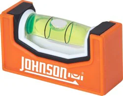 Johnson Level Plastic 0.937-in 1 Vial Magnetic Pocket level