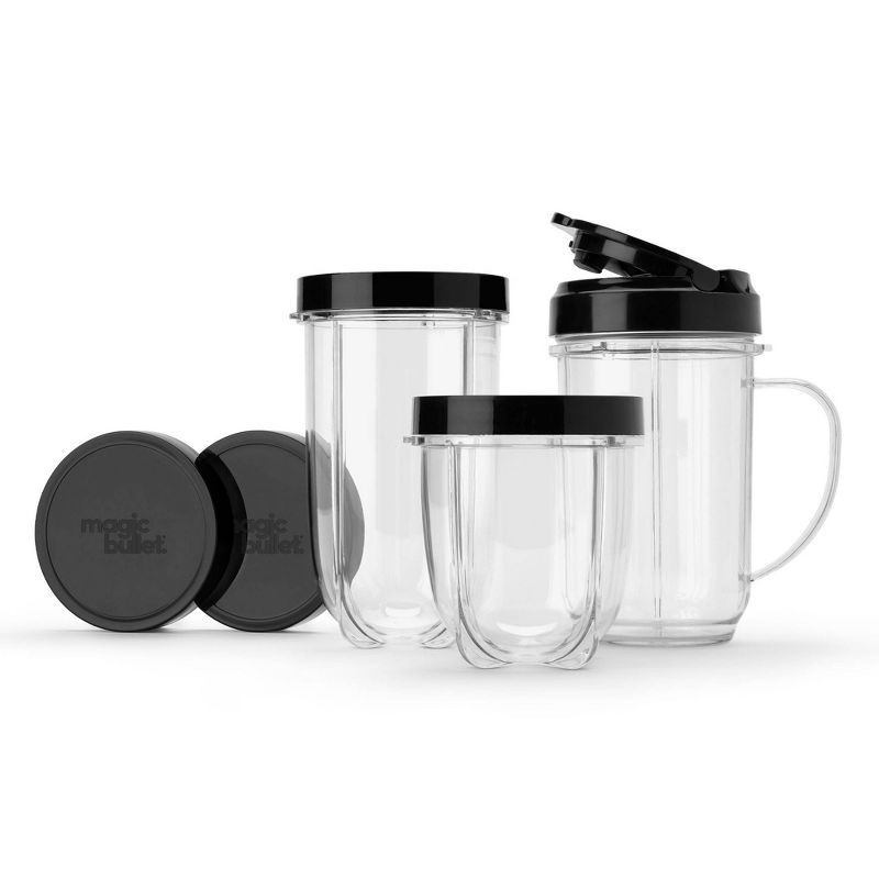 slide 5 of 10, Magic Bullet Personal Blender Set: Bullet Mixer for Smoothies, 250W, Stainless Steel Blades, Dishwasher-Safe Parts, 1 ct