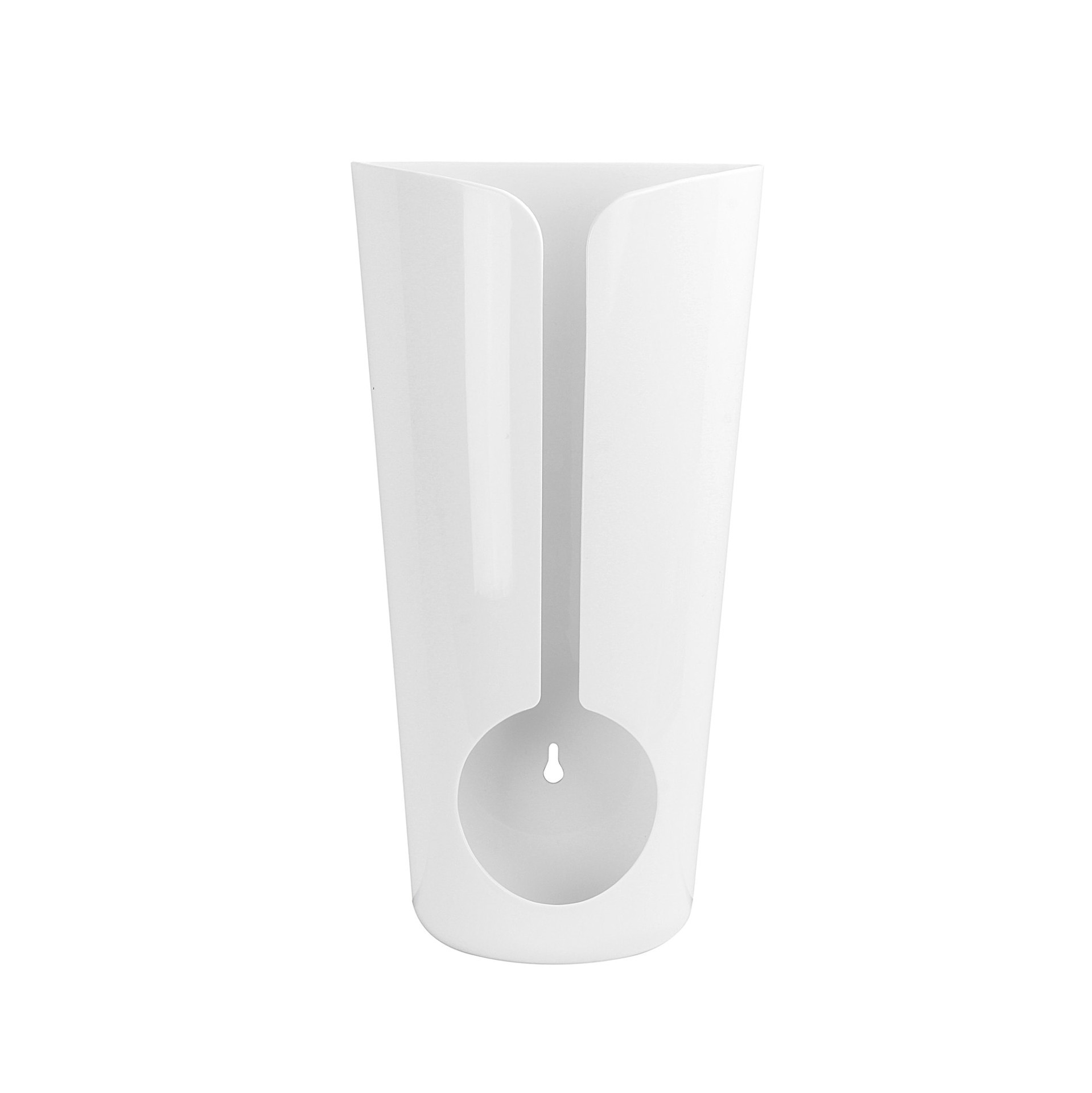 slide 5 of 6, Style Selections 3.75-in W x 14-in H x 7.25-in D 1 -Tier Cabinet-mount White Plastic Bag organizer, 1 ct