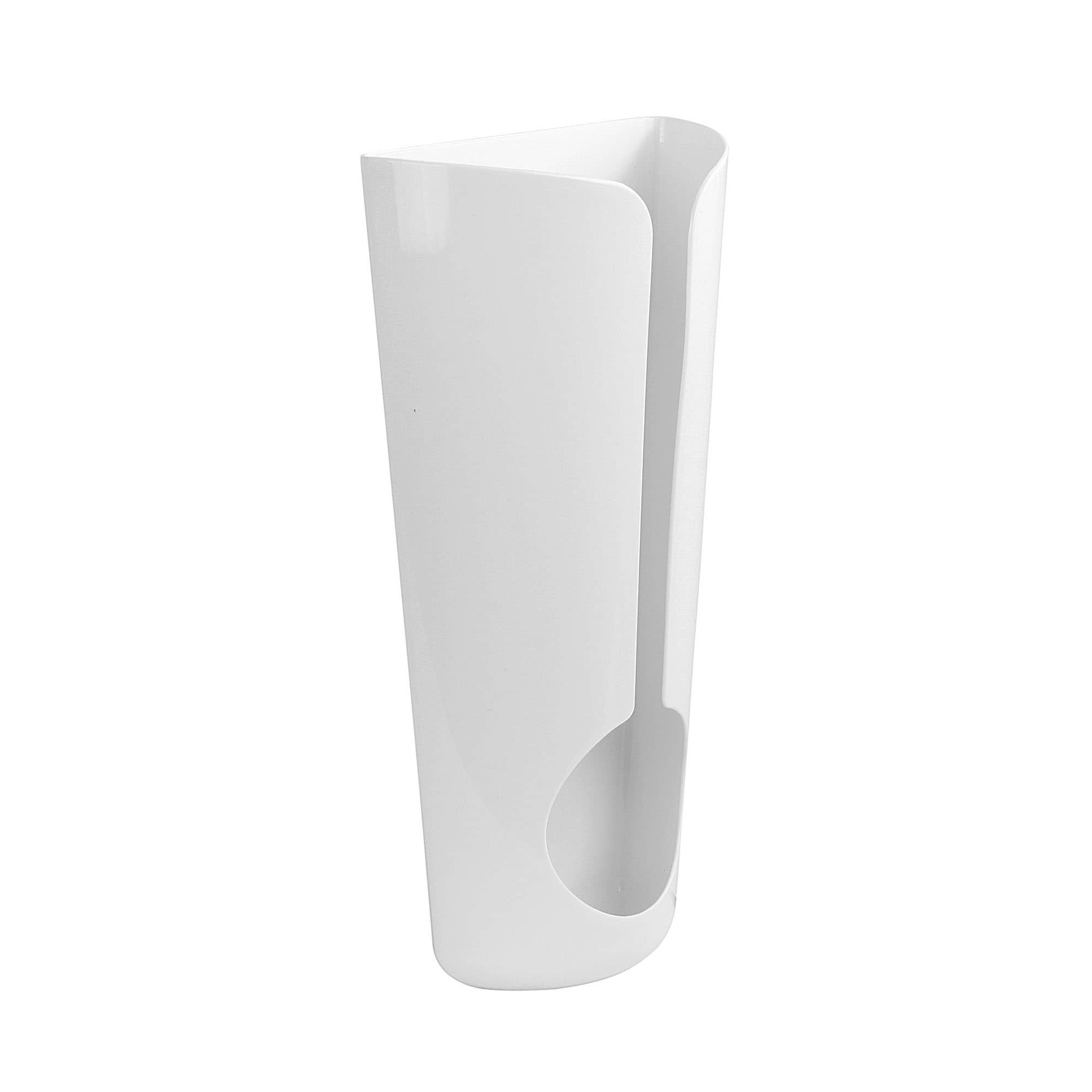 slide 6 of 6, Style Selections 3.75-in W x 14-in H x 7.25-in D 1 -Tier Cabinet-mount White Plastic Bag organizer, 1 ct