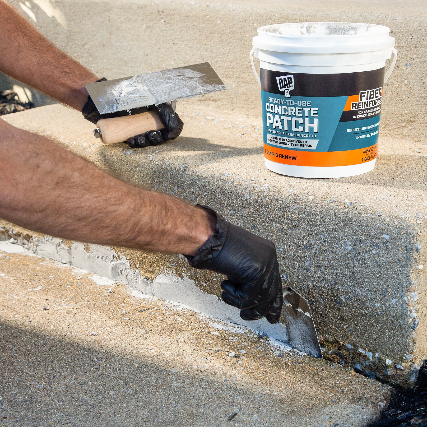 slide 6 of 6, DAP Gray Interior/Exterior Waterproof , Concrete patch 1 Gallon(s), 1 ct