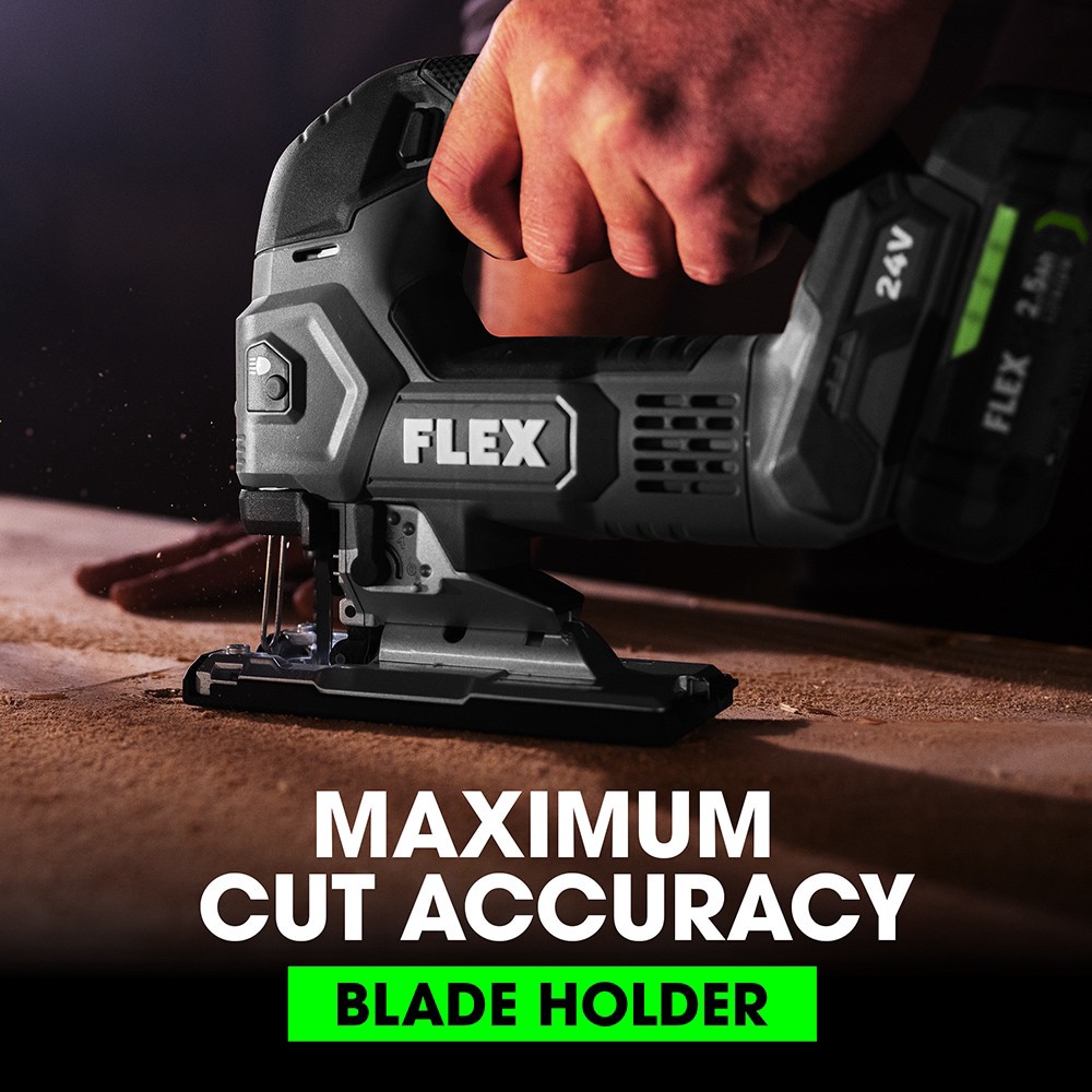 slide 5 of 6, FLEX 24-volt Brushless Variable Speed Keyless Cordless Jigsaw (Battery Not Included and Charger Not Included), 1 ct