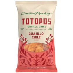 Central Market Totopos Tortilla Chips - Guajillo Chile