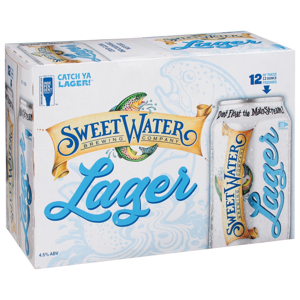 slide 4 of 9, SweetWater Brewing Company Lager Beer 12 - 12 oz Cans, 12 ct