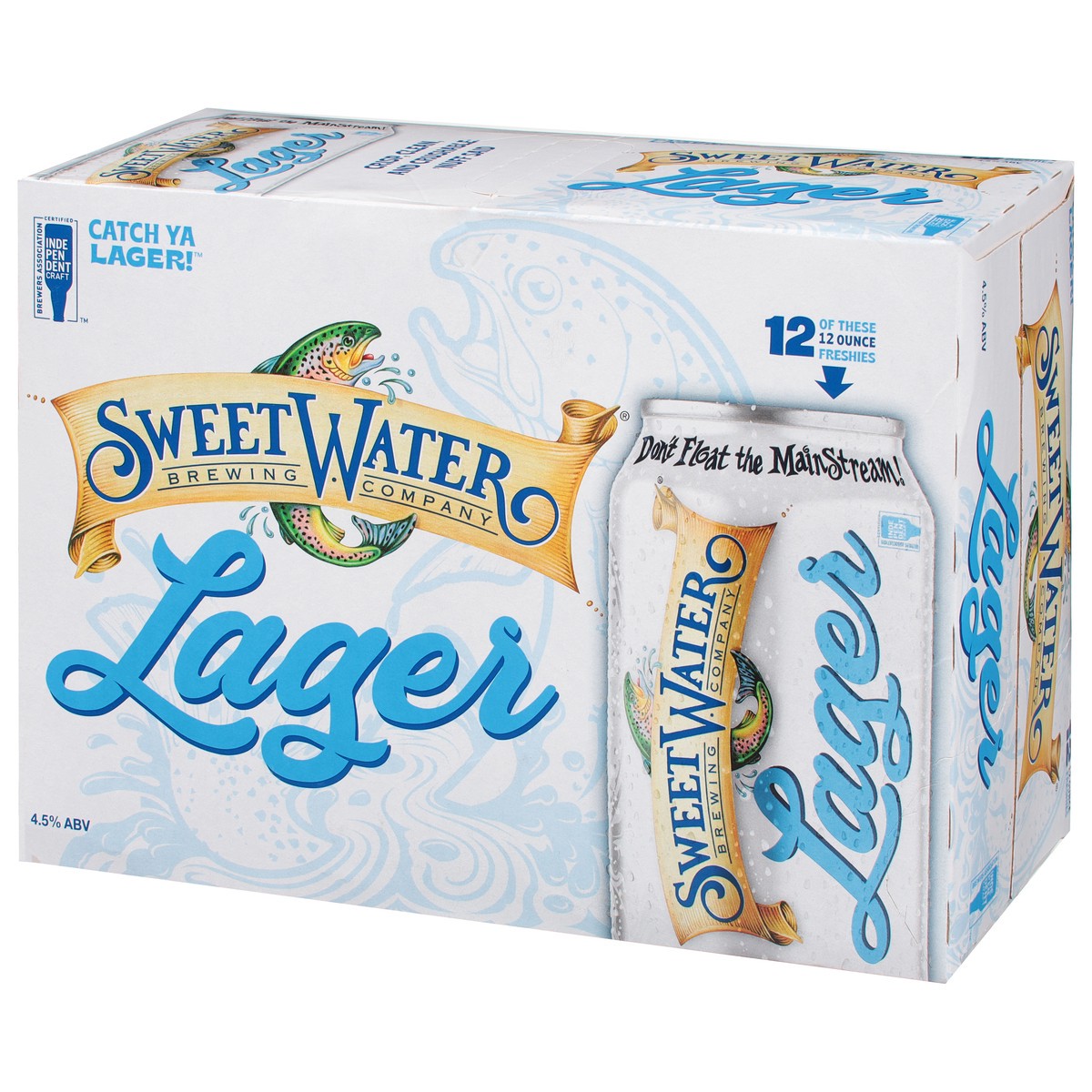 slide 3 of 9, SweetWater Brewing Company Lager Beer 12 - 12 oz Cans, 12 ct