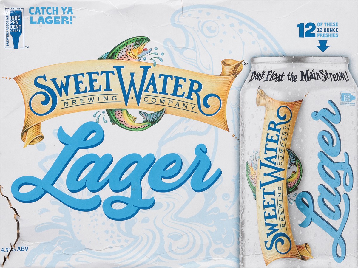 slide 9 of 9, SweetWater Brewing Company Lager Beer 12 - 12 oz Cans, 12 ct
