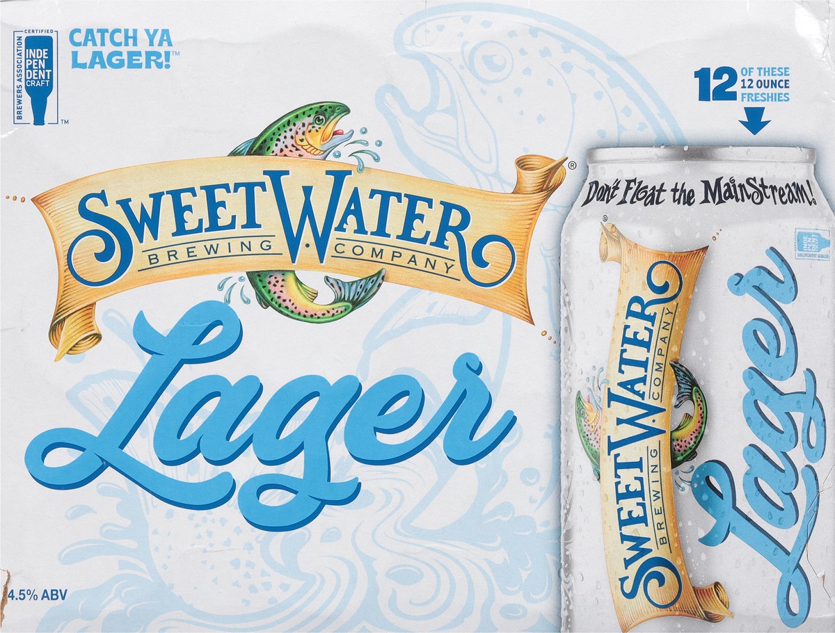 slide 8 of 9, SweetWater Brewing Company Lager Beer 12 - 12 oz Cans, 12 ct