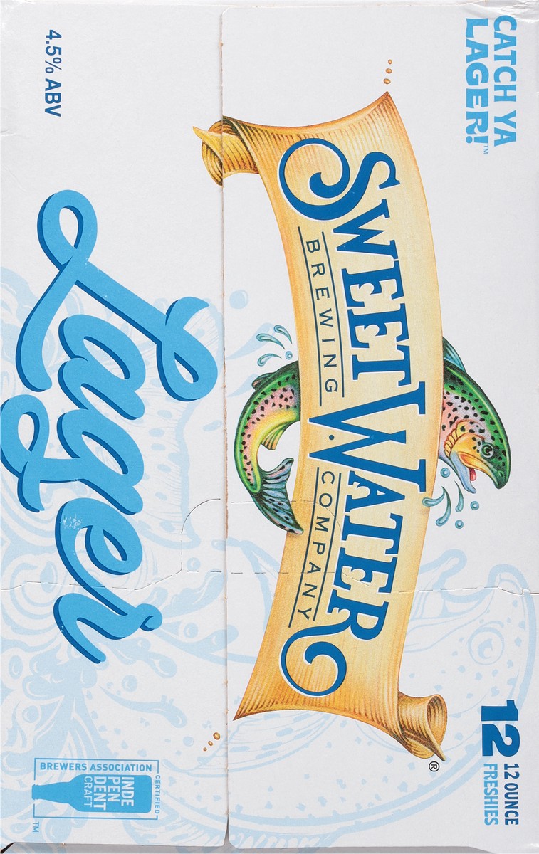 slide 7 of 9, SweetWater Brewing Company Lager Beer 12 - 12 oz Cans, 12 ct