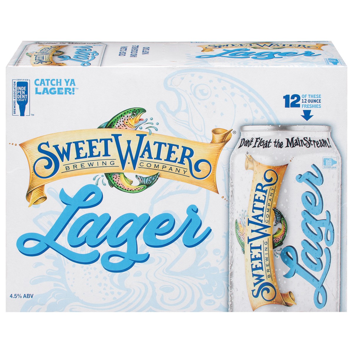 slide 1 of 9, SweetWater Brewing Company Lager Beer 12 - 12 oz Cans, 12 ct