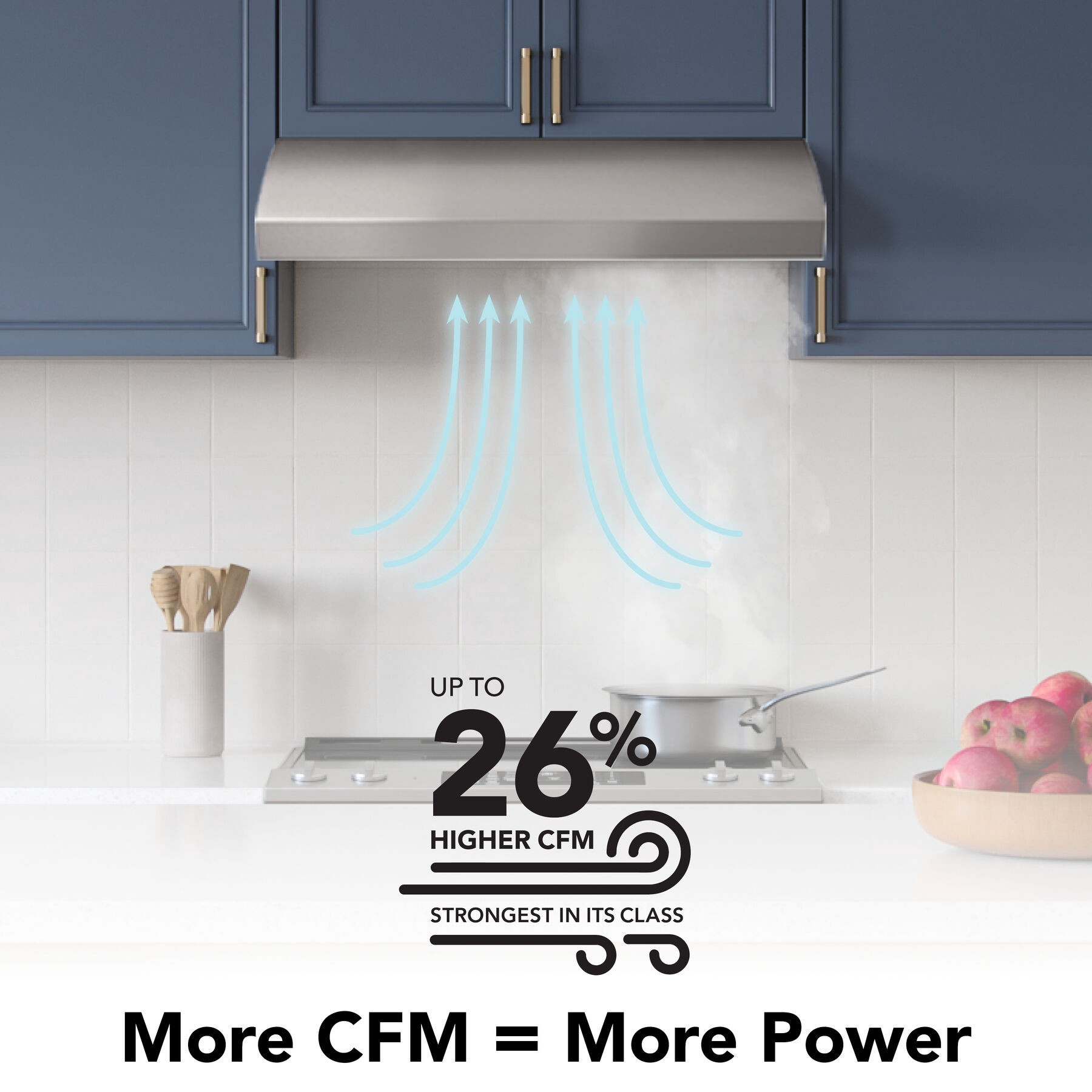 slide 2 of 6, Broan 30 inch Convertible 270-CFM Stainless steel Under Cabinet Range Hood, 1 ct