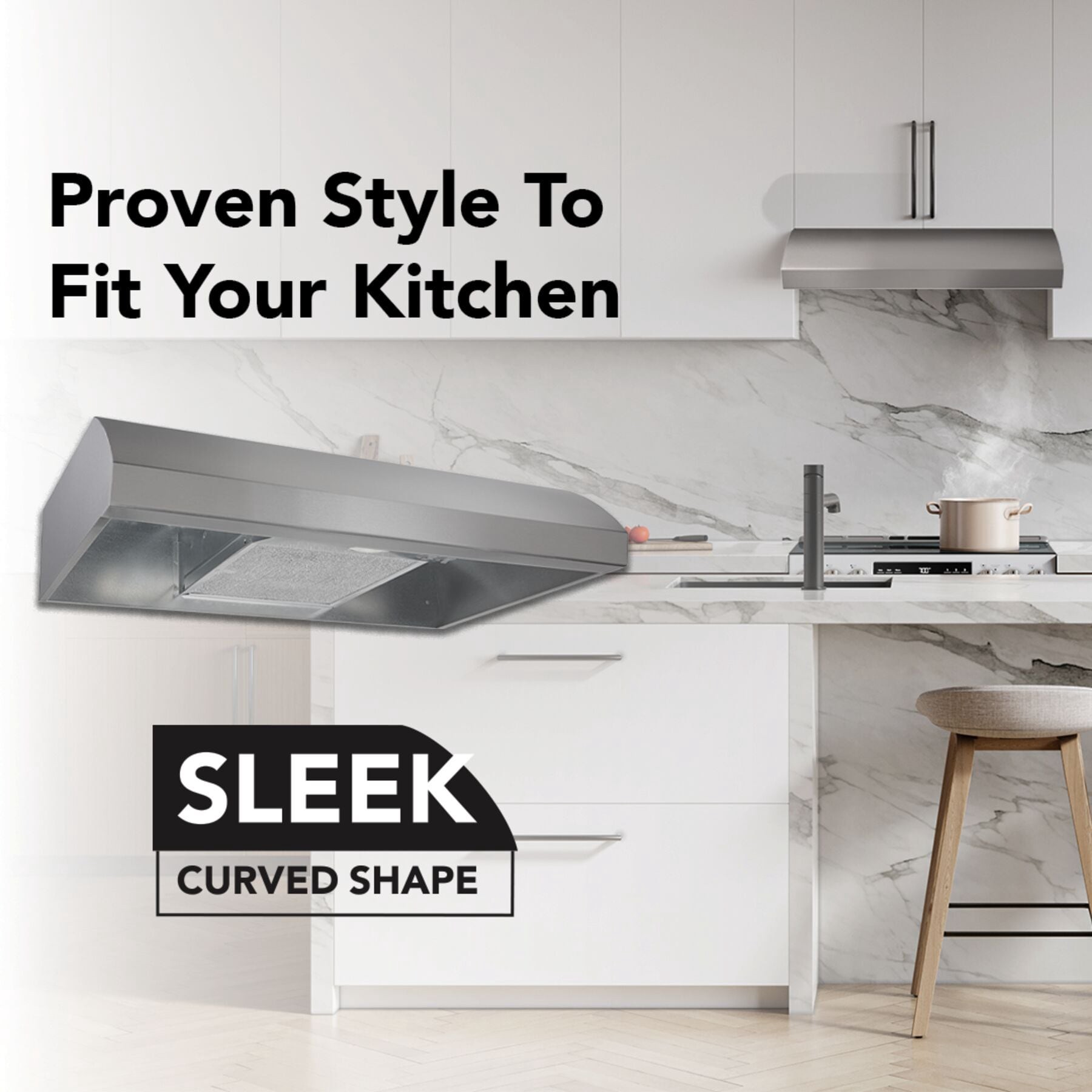 slide 4 of 6, Broan 30 inch Convertible 270-CFM Stainless steel Under Cabinet Range Hood, 1 ct