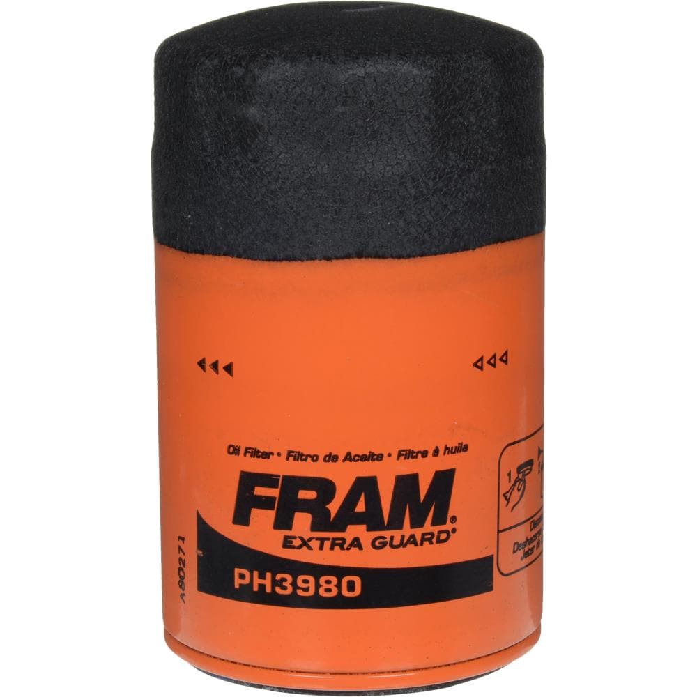 slide 1 of 1, FRAM PH3980 Oil Filter: Silicone Anti-Drain Back Valve, Proven Protection up to 10,000 Miles, 1 ct