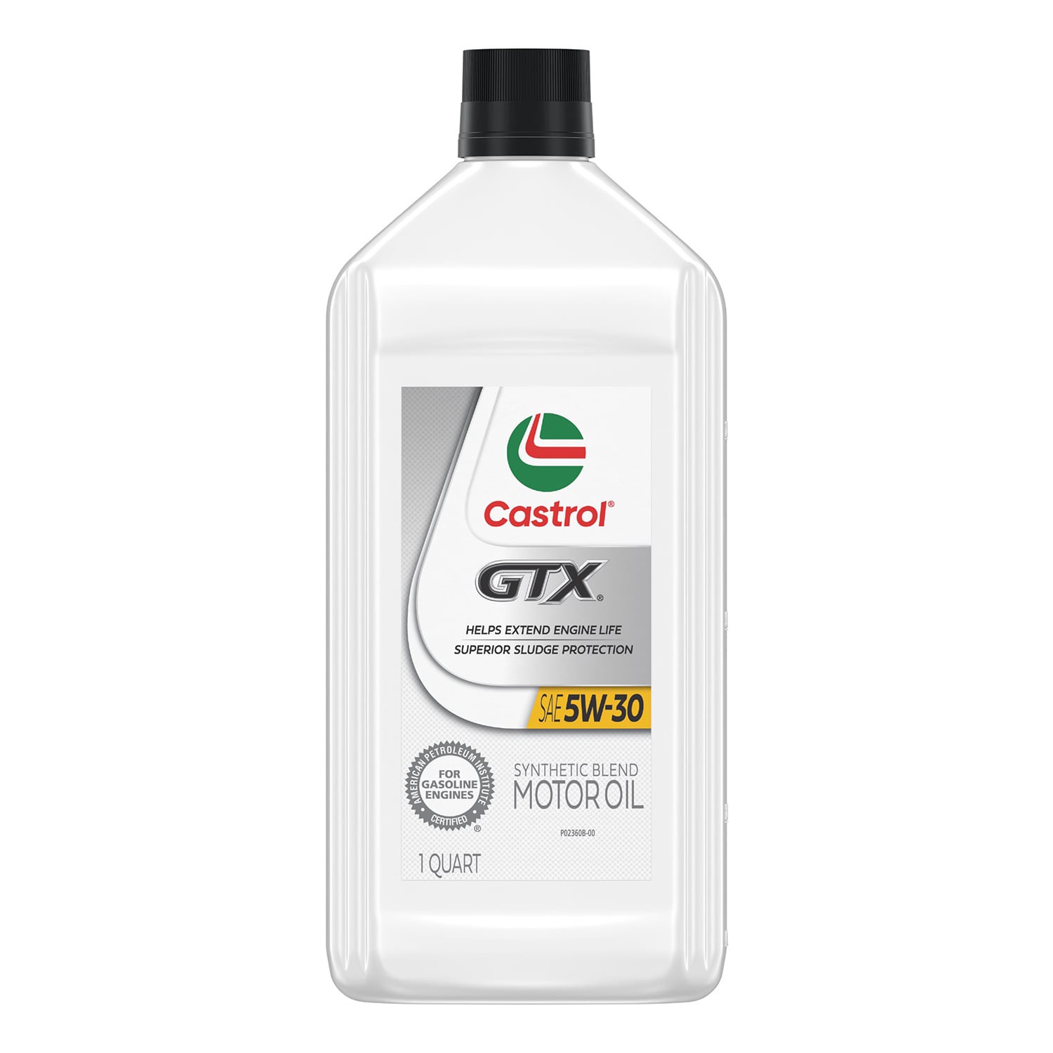slide 2 of 5, CASTROL GTX 5W-30 Synthetic Blend Motor Oil, 1 Quart, 1 ct