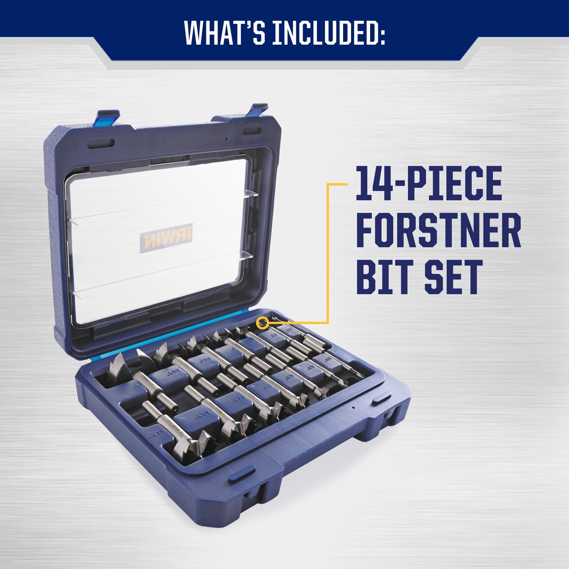 slide 2 of 6, IRWIN Marples 14 -Piece 3/8-in x 3-11/16-in Woodboring Forstner bit Drill Bit Set, 1 ct
