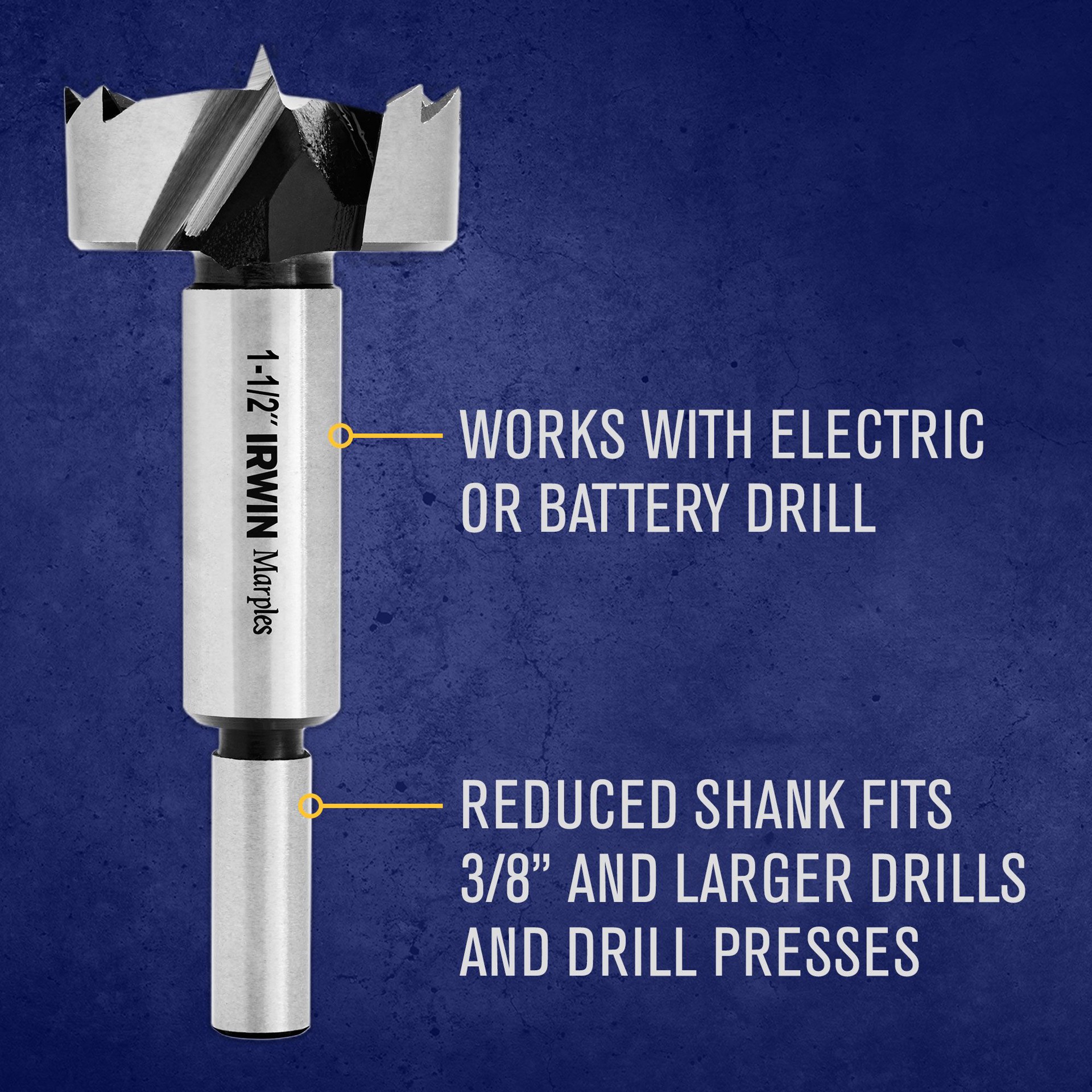 slide 4 of 6, IRWIN Marples 14 -Piece 3/8-in x 3-11/16-in Woodboring Forstner bit Drill Bit Set, 1 ct