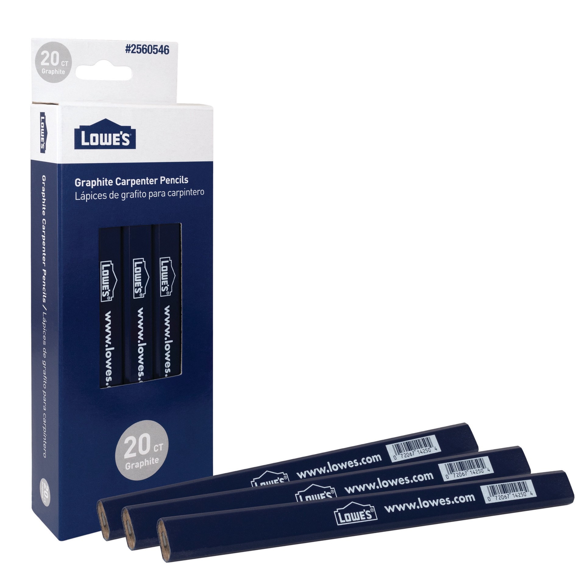 slide 2 of 4, Lowe's 20 -Pack Blue Pencil, 1 ct