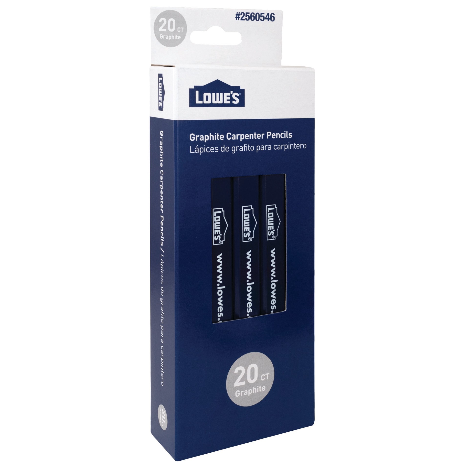 slide 3 of 4, Lowe's 20 -Pack Blue Pencil, 1 ct