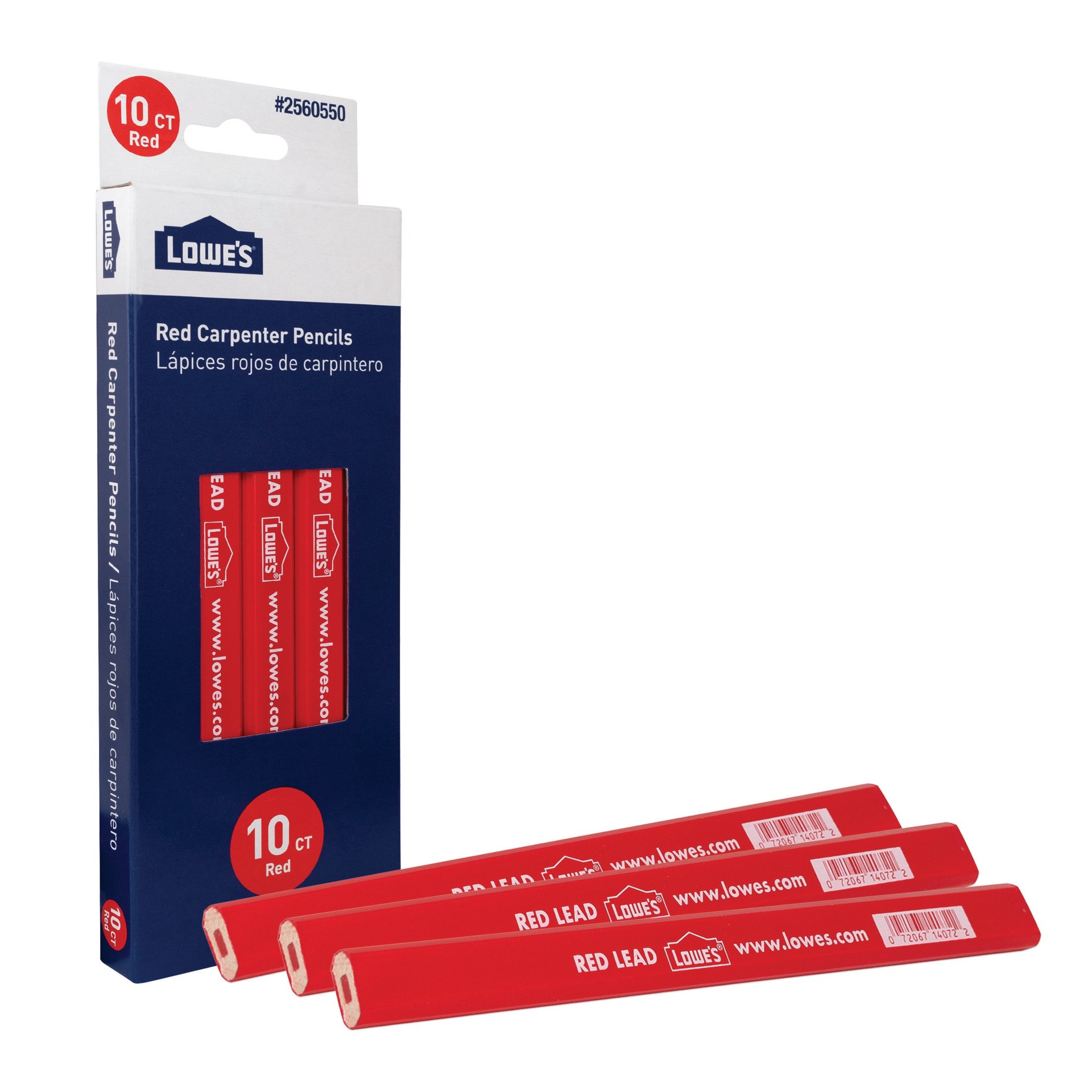 slide 2 of 4, Lowe's 10 -Pack Red Pencil, 1 ct