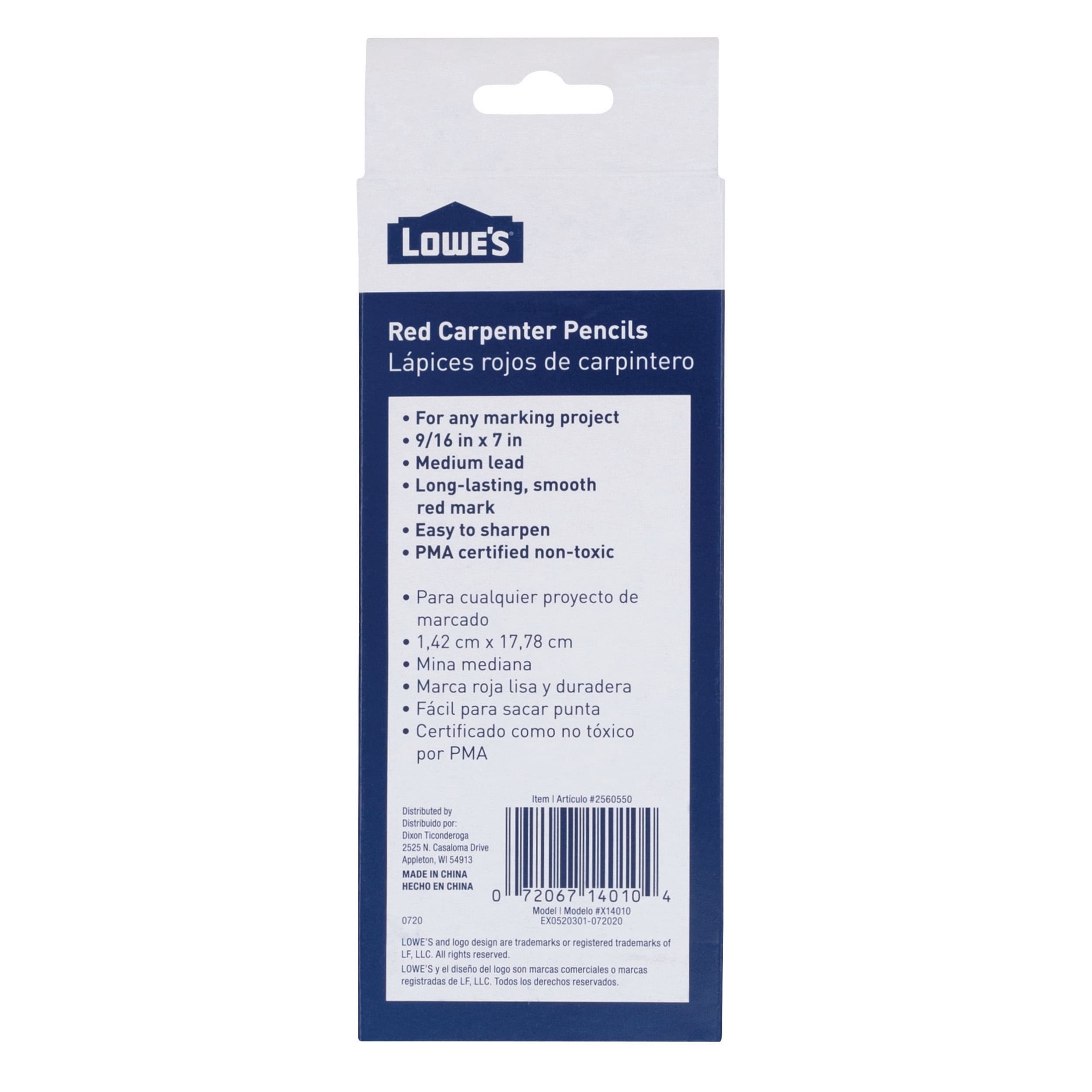 slide 4 of 4, Lowe's 10 -Pack Red Pencil, 1 ct