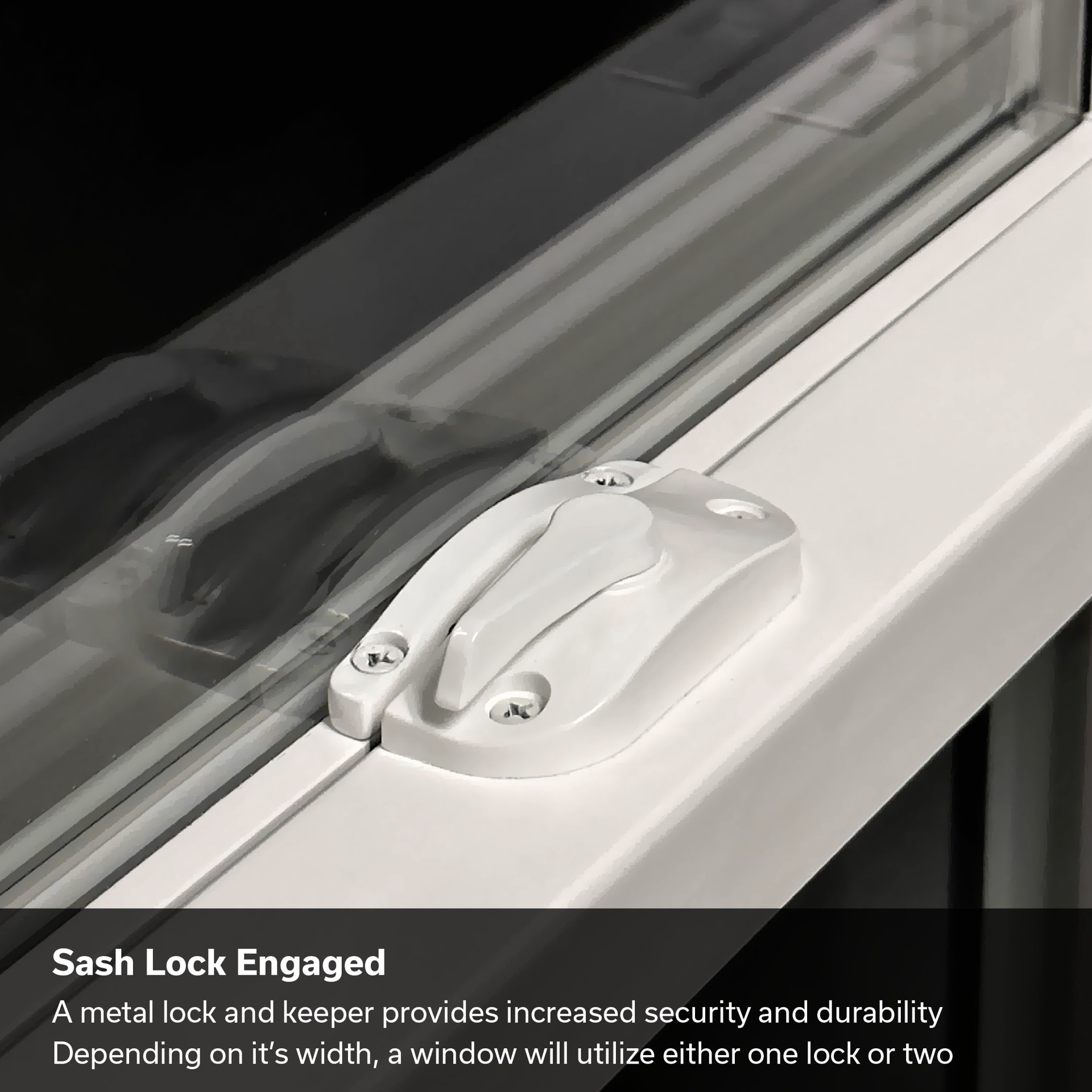 slide 6 of 6, United Window & Door PRO Series 30-3/4-in x 52-1/2-in White Exterior White Interior Vinyl Replacement Double Hung Window Low-E argon Double Pane Glass (Half Screen Included), 1 ct