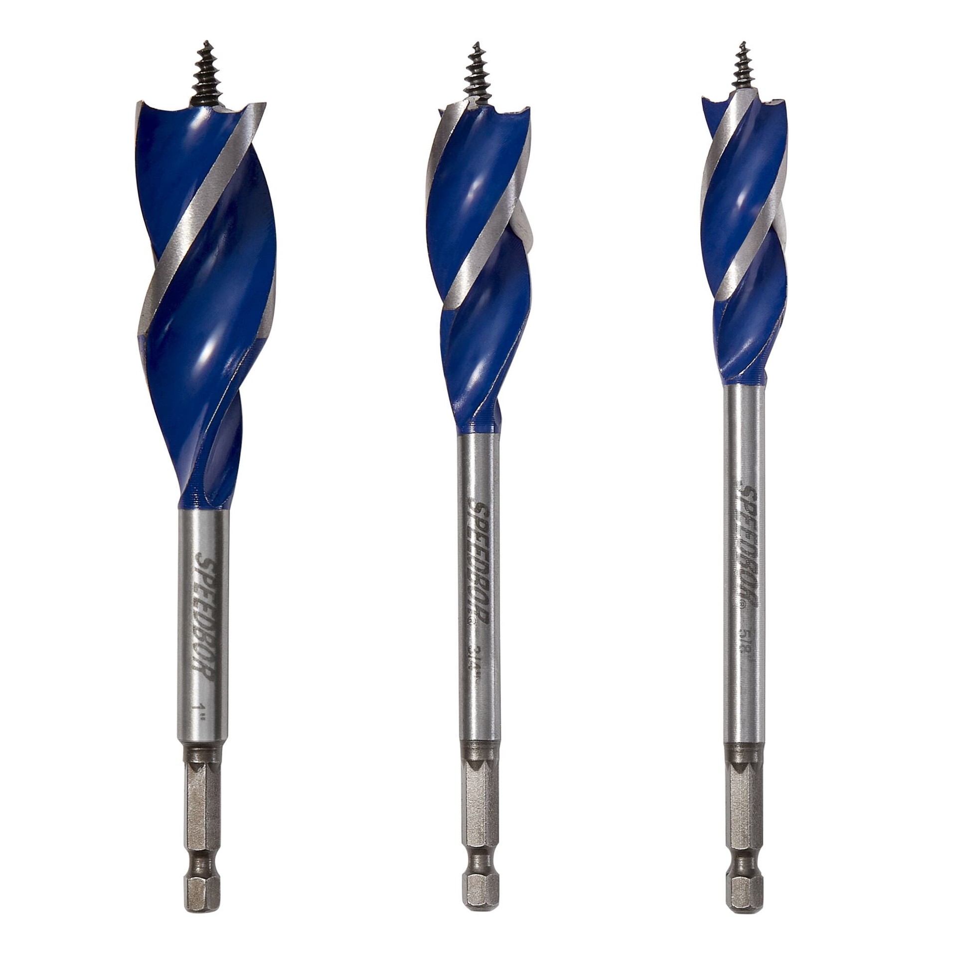 slide 1 of 6, IRWIN MAX Assorted x 6-in Woodboring Tri-flute bit Drill Bit, 1 ct