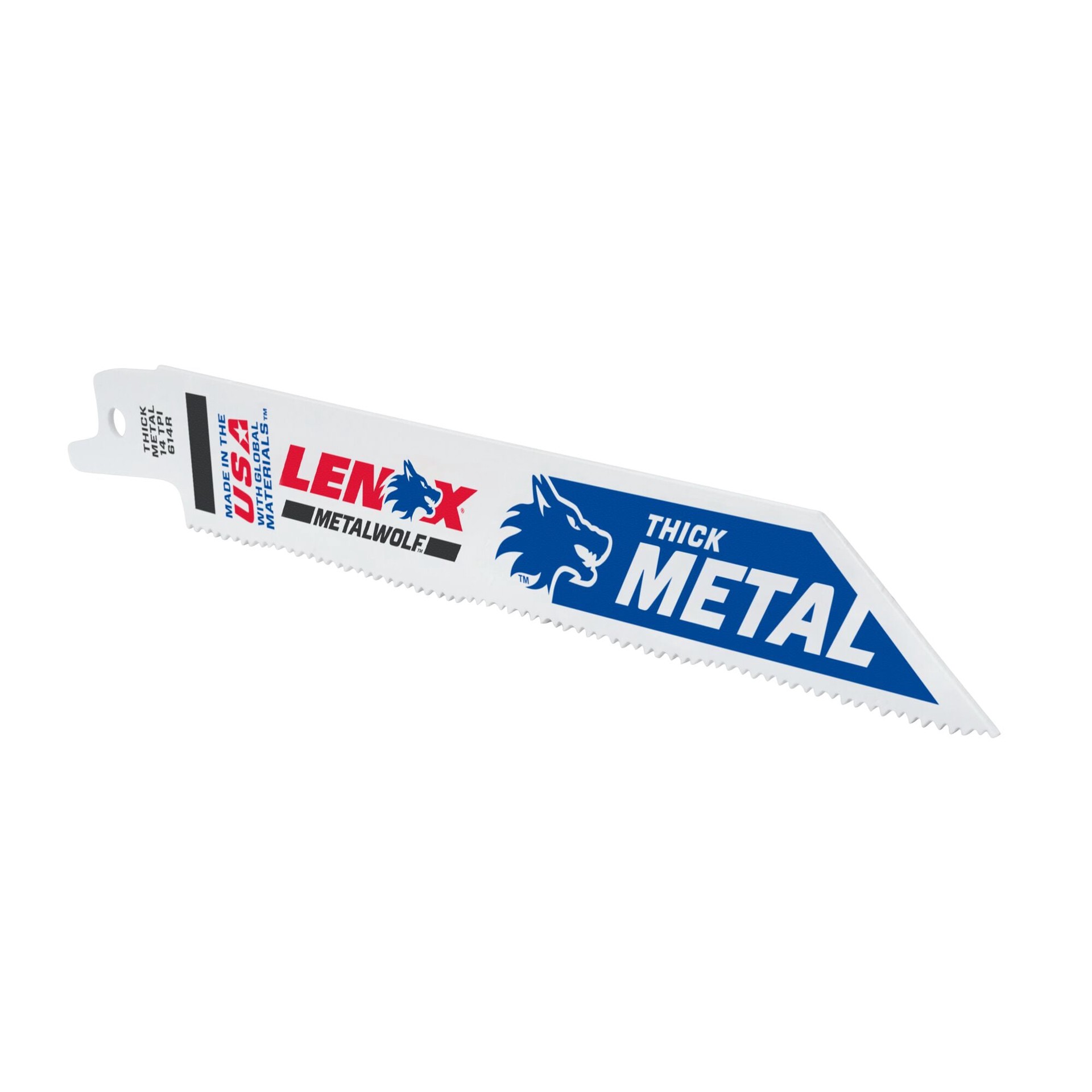 slide 6 of 6, LENOX METALWOLF Bi-metal 6-in 14 TPI Metal cutting Reciprocating Saw Blade 5 -Pack, 1 ct