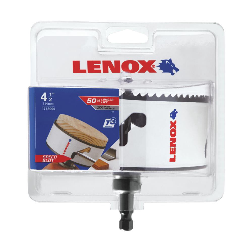 slide 3 of 6, LENOX 4-1/2-in Bi-metal Arbored Hole saw, 1 ct