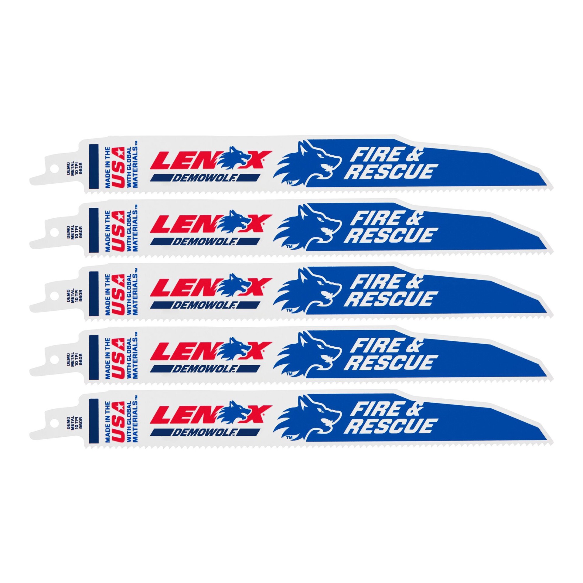 slide 5 of 6, LENOX Power Blast Power Blast Bi-metal 9-in 10 TPI Demolition Demolition Reciprocating Saw Blade 5 -Pack, 1 ct