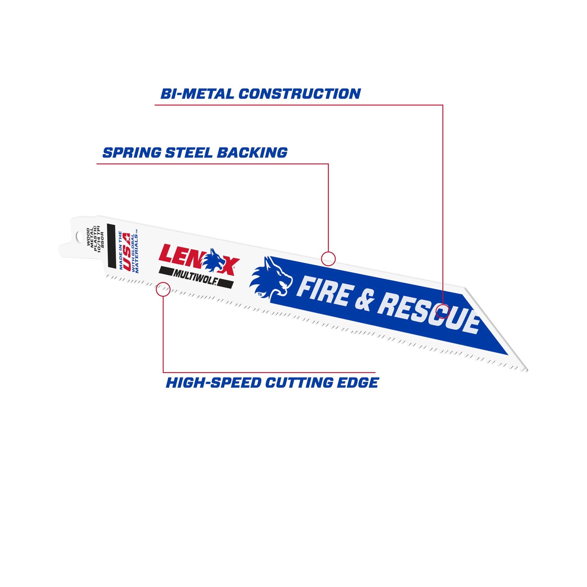 slide 2 of 6, LENOX Bi-metal 6-in 10/14 TPI Wood/Metal cutting Demolition Reciprocating Saw Blade 5 -Pack, 1 ct