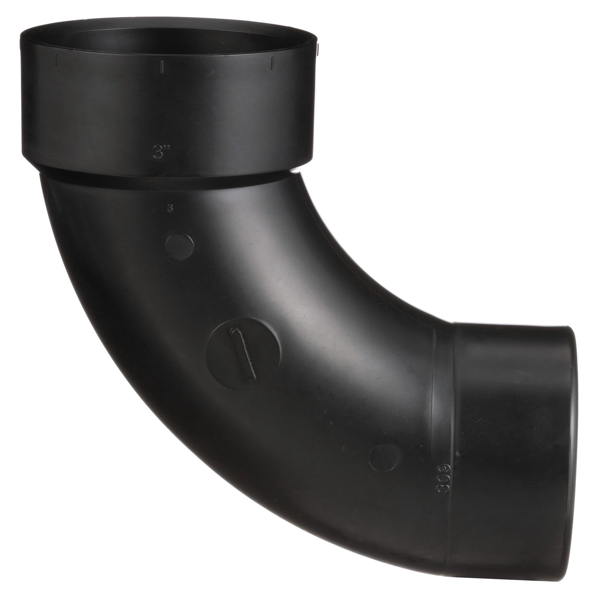 slide 3 of 6, Charlotte Pipe 3-in 90-Degree ABS DWV Street Elbow, 1 ct