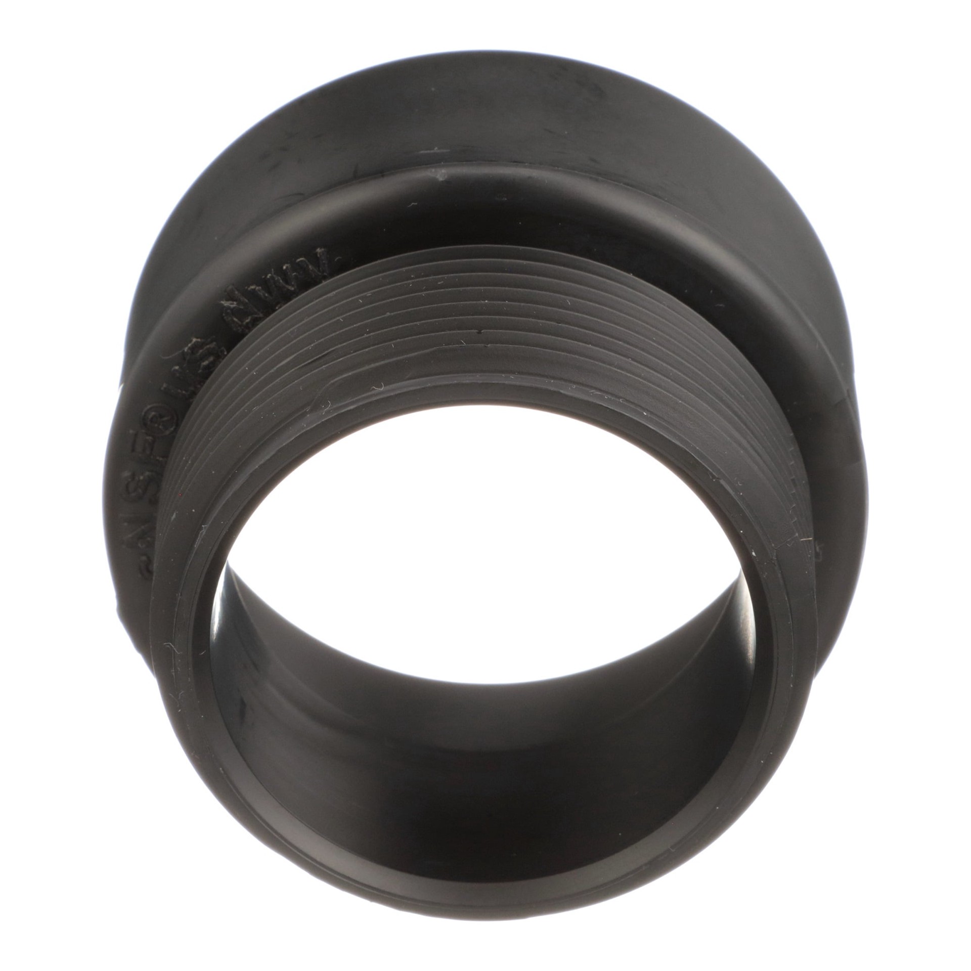 slide 2 of 6, Charlotte Pipe 3-in x 3-in Black ABS DWV Adapter Fitting with NSF Safety Listing for Sanitary Drain and Vent Applications, 1 ct