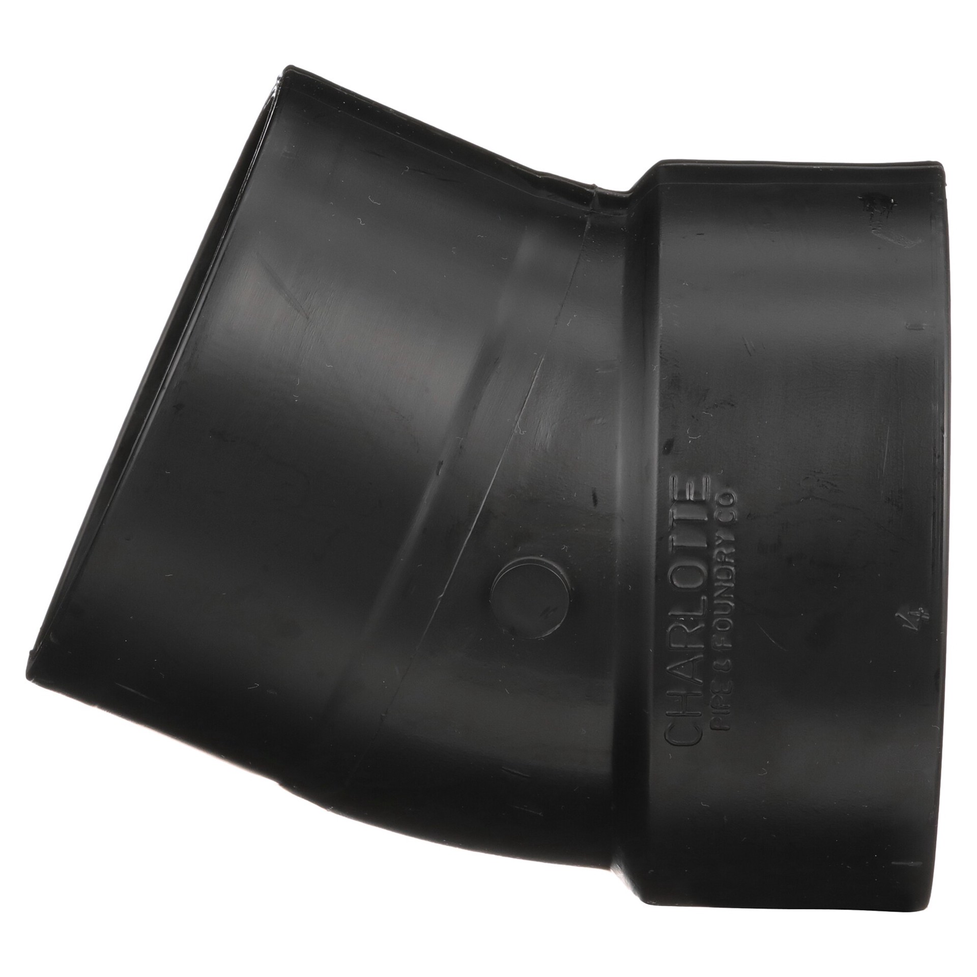 slide 4 of 6, Charlotte Pipe 4-in 22.5-Degree ABS DWV Street Elbow, 1 ct