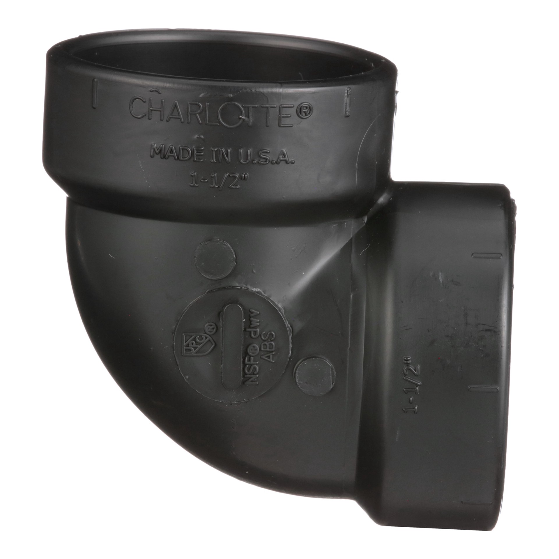 slide 3 of 6, Charlotte Pipe 3-in 90-Degree ABS DWV Vent Elbow, 1 ct