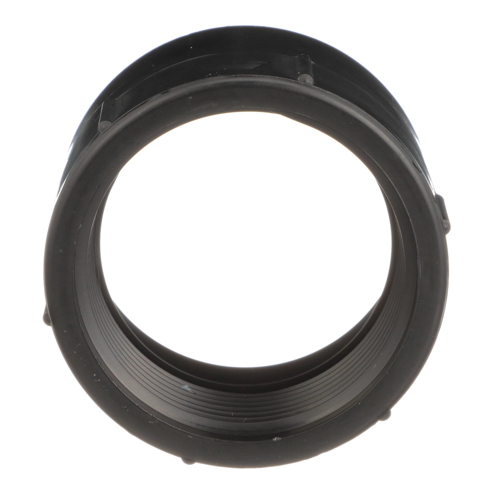 slide 2 of 6, Charlotte Pipe 4-in Black ABS DWV Adapter Fitting for Non-Potable Water - NSF Safety Listed, Schedule 40, for Sanitary Drain, Waste, and Vent Applications, 1 ct