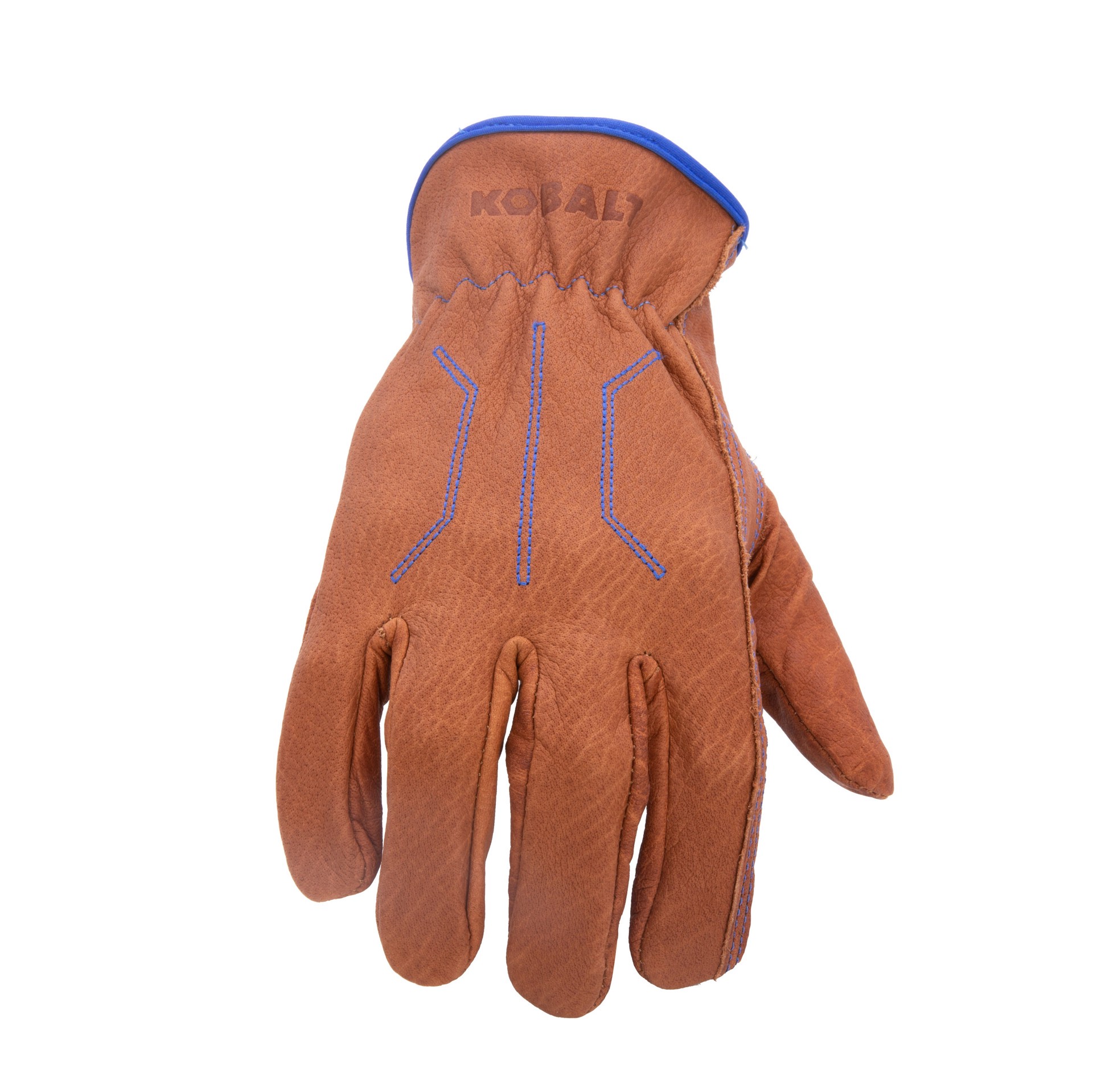 slide 6 of 6, Kobalt Large Brown Leather Construction Gloves 1 -Pairs, 1 ct