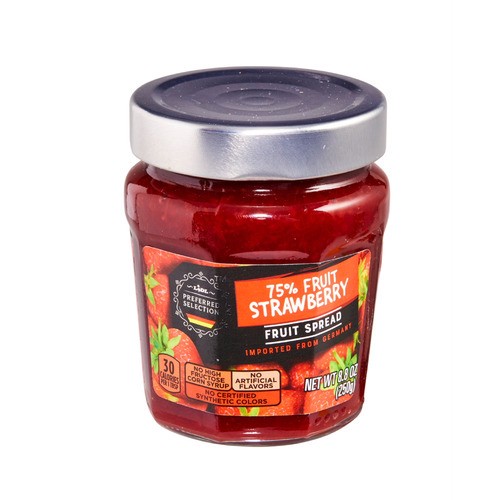 slide 1 of 1, Lidl Preferred Selection fruit spread, strawberry, 8.8 oz