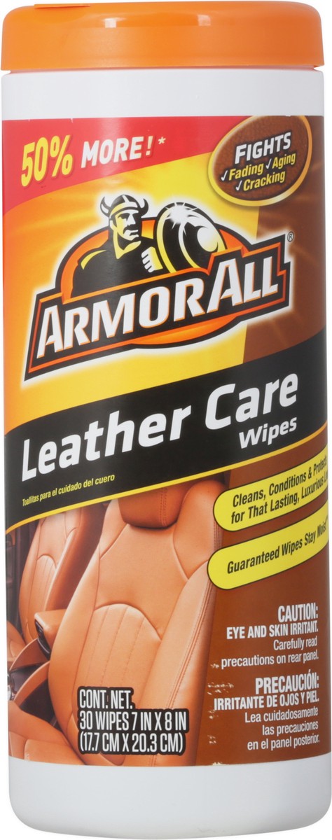 slide 8 of 9, Armor All Leather Wipes, 20 ct