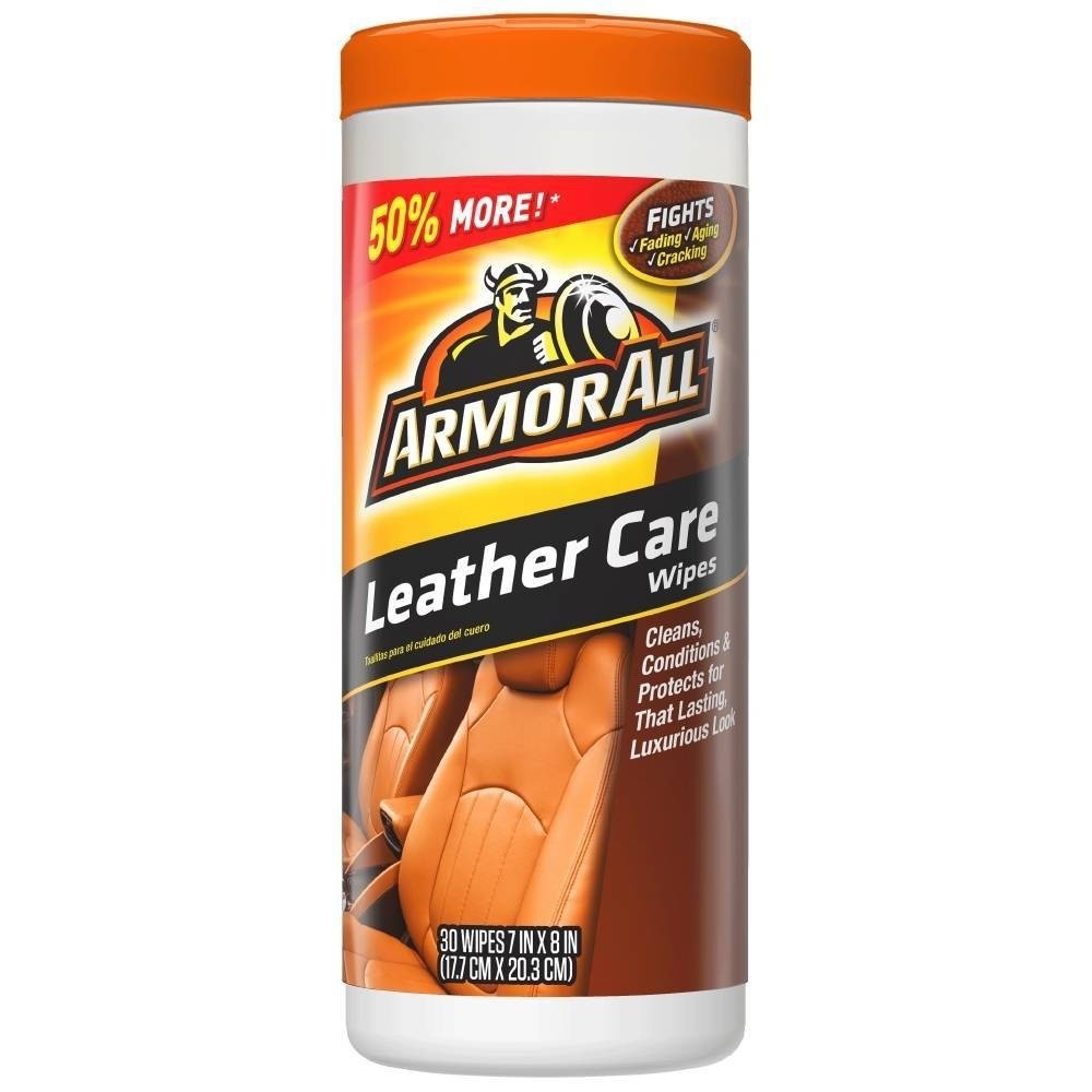 slide 1 of 4, Armor All Leather Care Wipes, 30 ct