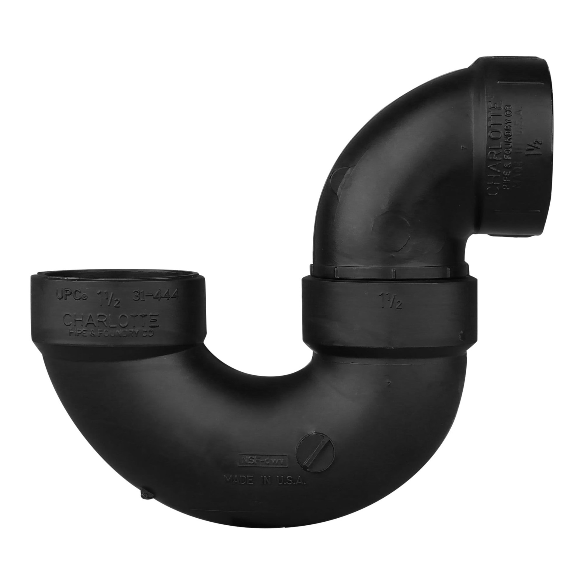 slide 3 of 6, Charlotte Pipe 1-1/2-in ABS DWV P-Trap with Solvent Weld Joint, 1 ct