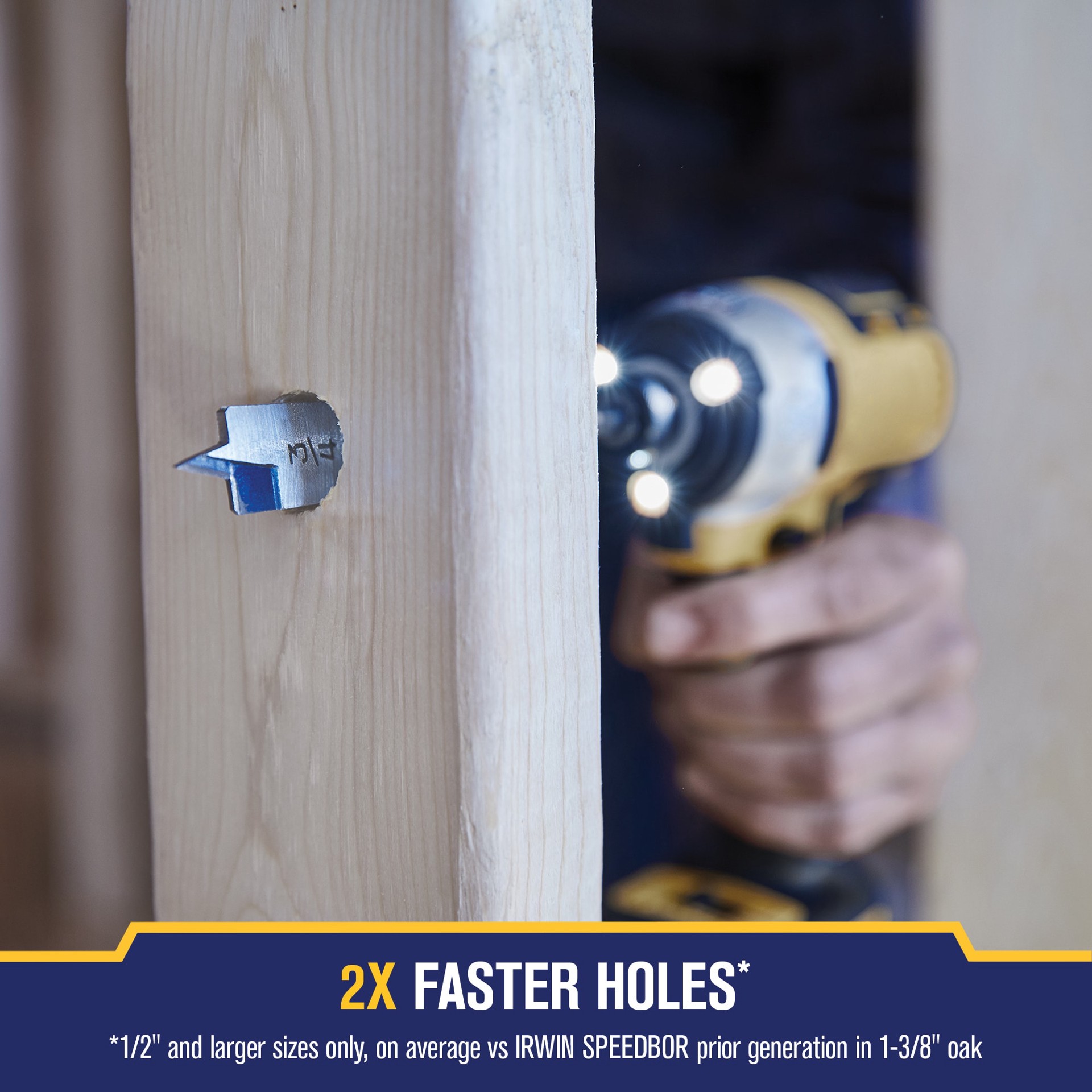 slide 6 of 6, IRWIN Standard length 7/8-in x 6-in Woodboring Spade bit Drill Bit, 1 ct
