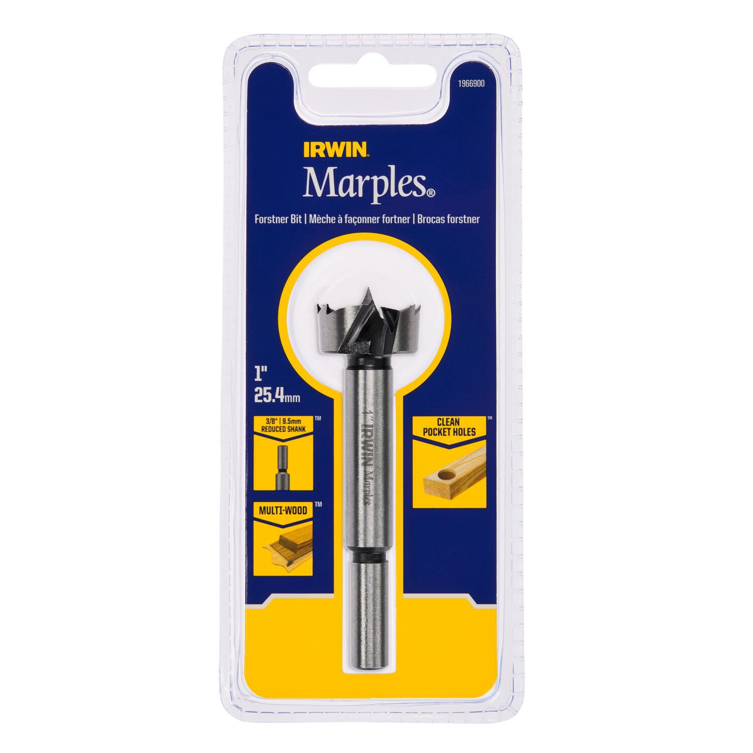 slide 3 of 6, IRWIN Marples 1-in x 3-11/16-in Woodboring Forstner bit Drill Bit, 1 ct