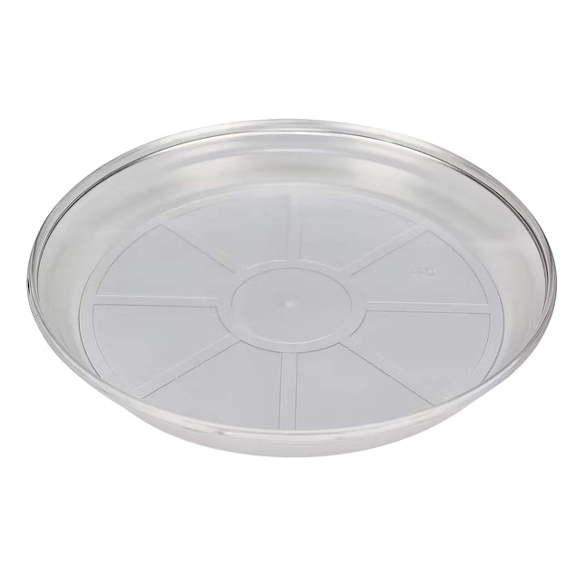 slide 6 of 6, allen + roth 11.54-in Translucent Plastic Plant Saucer, 1 ct