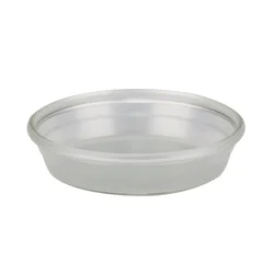 allen + roth 4.21-in Translucent Plastic Plant Saucer