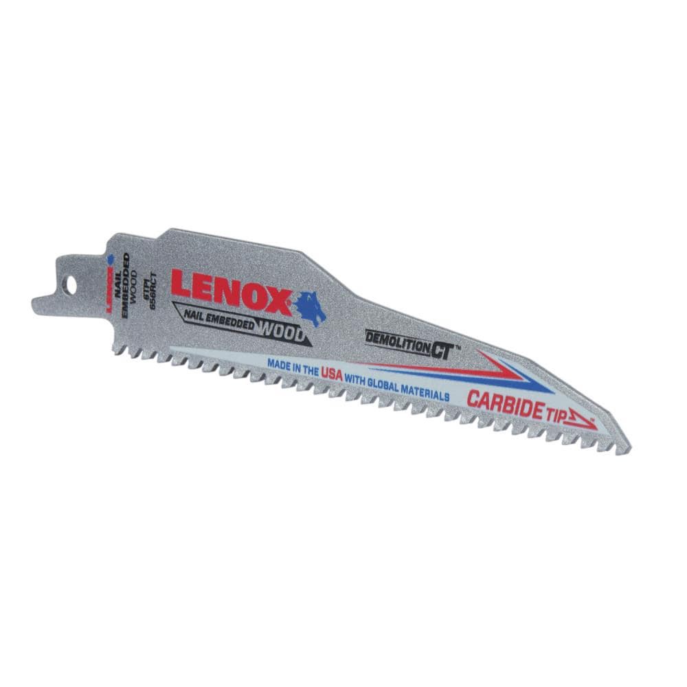 slide 6 of 6, LENOX Carbide tooth 6-in 6 TPI Demolition Demolition Reciprocating Saw Blade, 1 ct