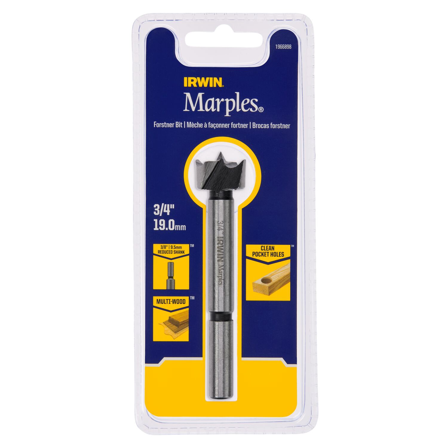 slide 4 of 6, IRWIN Marples 3/4-in x 3-11/16-in Woodboring Forstner bit Drill Bit, 1 ct